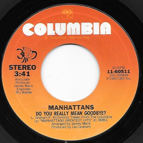 Vinyl / Manhattans - Do You Really Mean Goodbye?