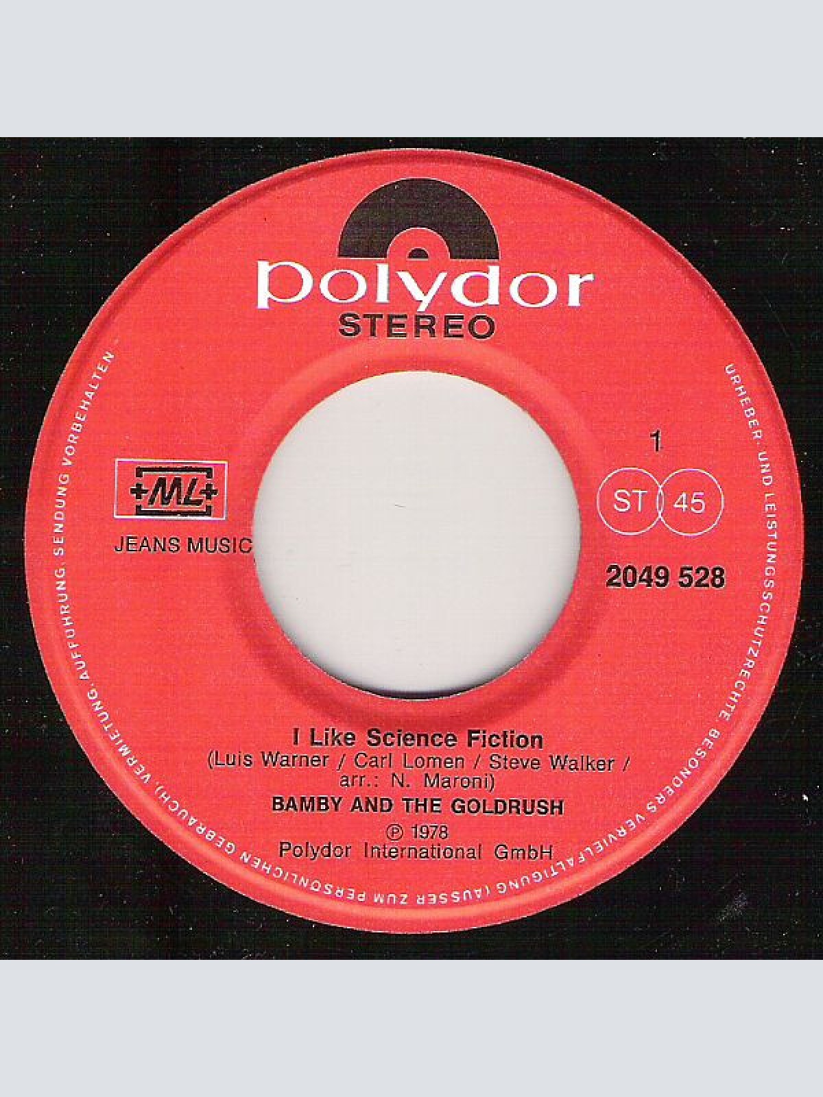 Vinyl / Bamby And The Goldrush - I Like Science Fiction