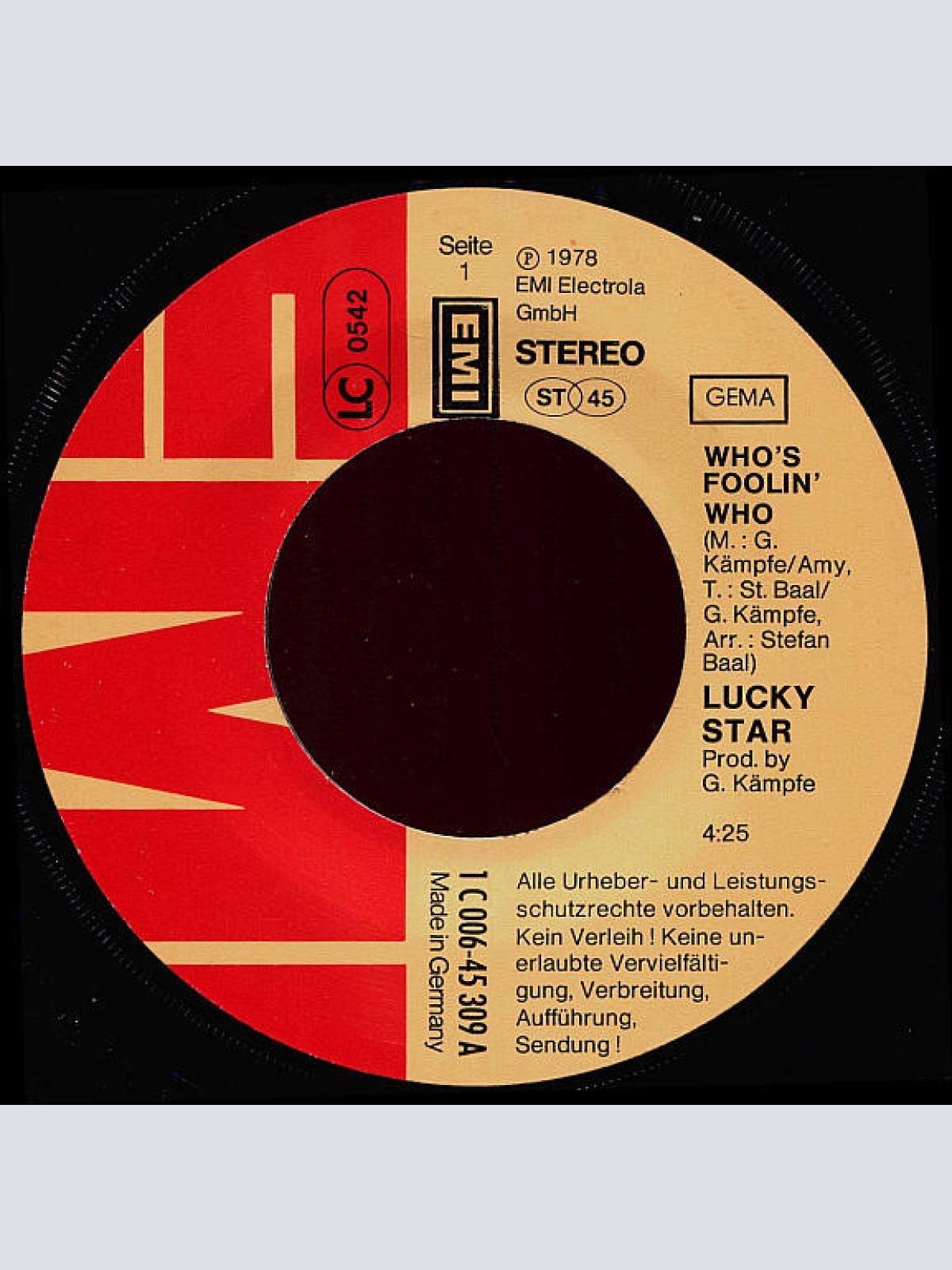 Vinyl / Lucky Star (2) - Who's Foolin' Who