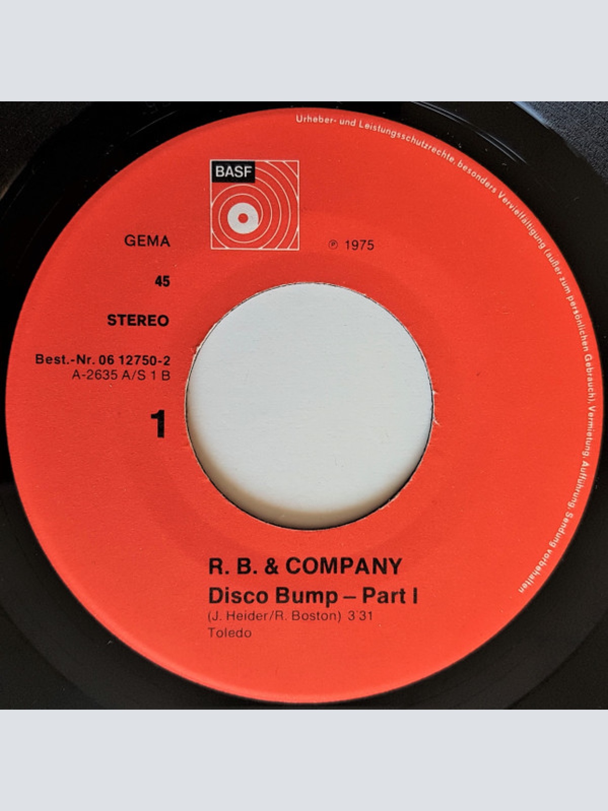 Vinyl / R. B. & Company - Disco Bump