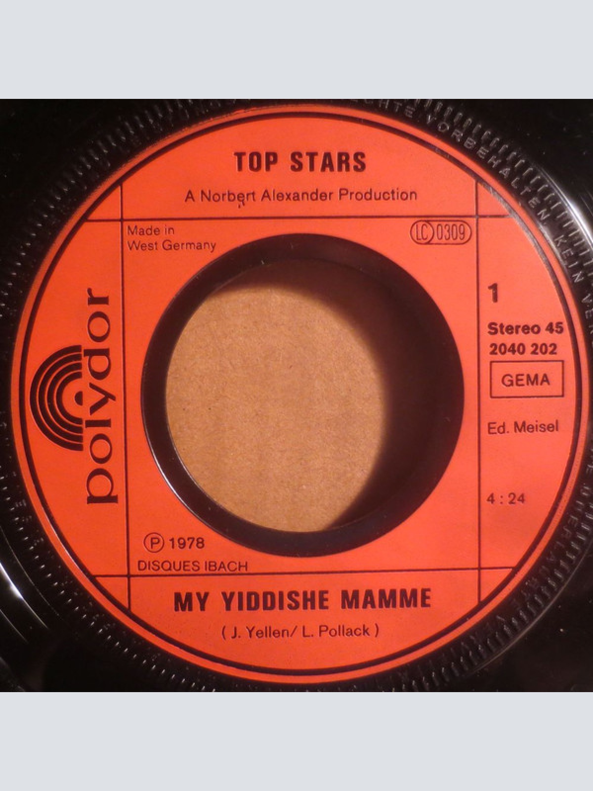 Vinyl / Top Stars (7) - My Yiddishe Mamme