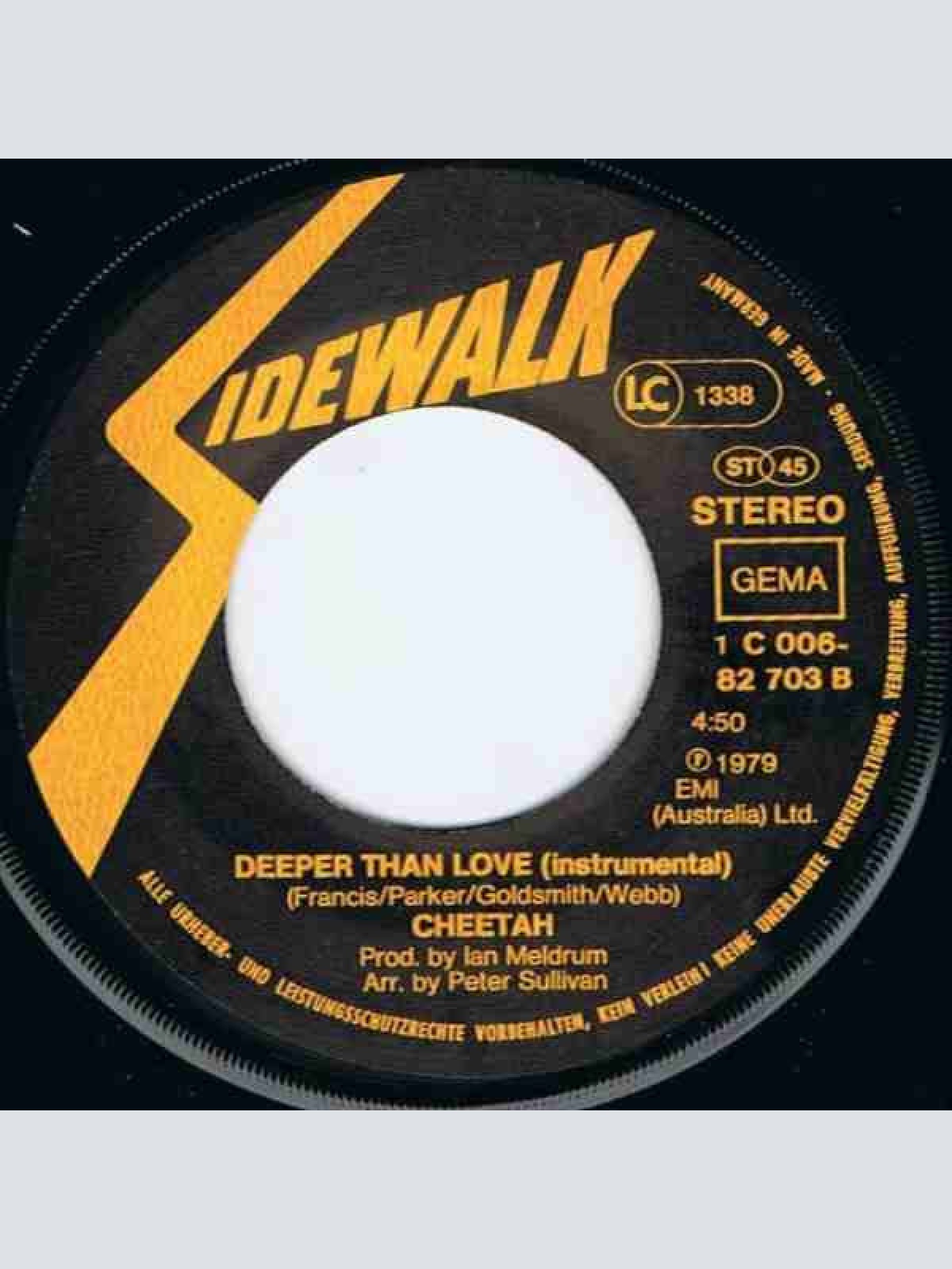 Vinyl / Cheetah (3) - Deeper Than Love