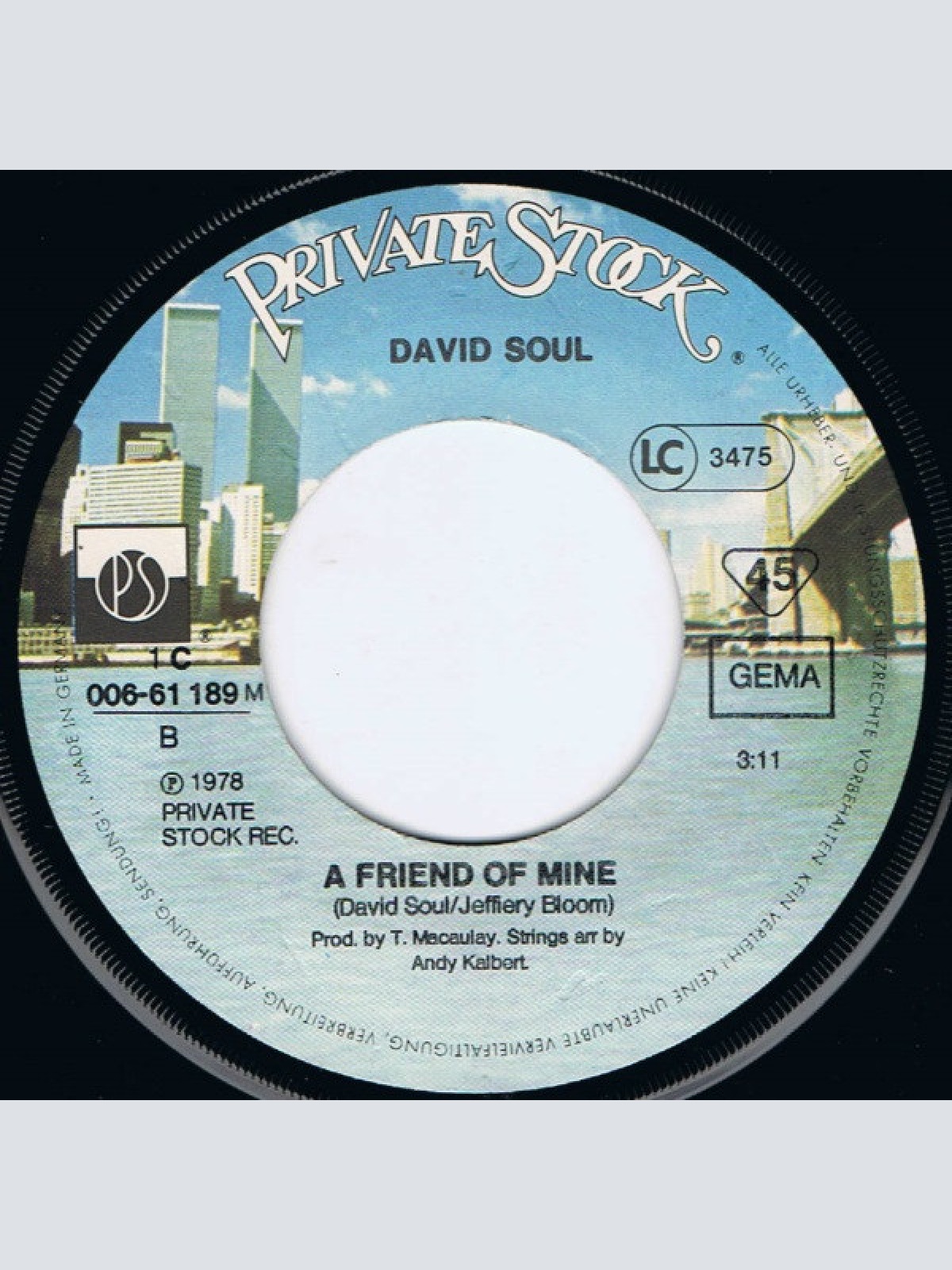 Vinyl / David Soul - It Sure Brings Out The Love In Your Eyes