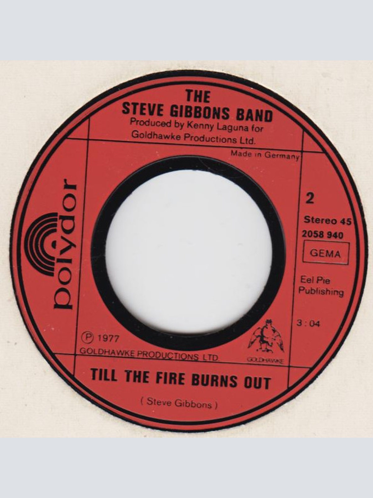 Vinyl / The Steve Gibbons Band* - Tupelo Mississippi Flash