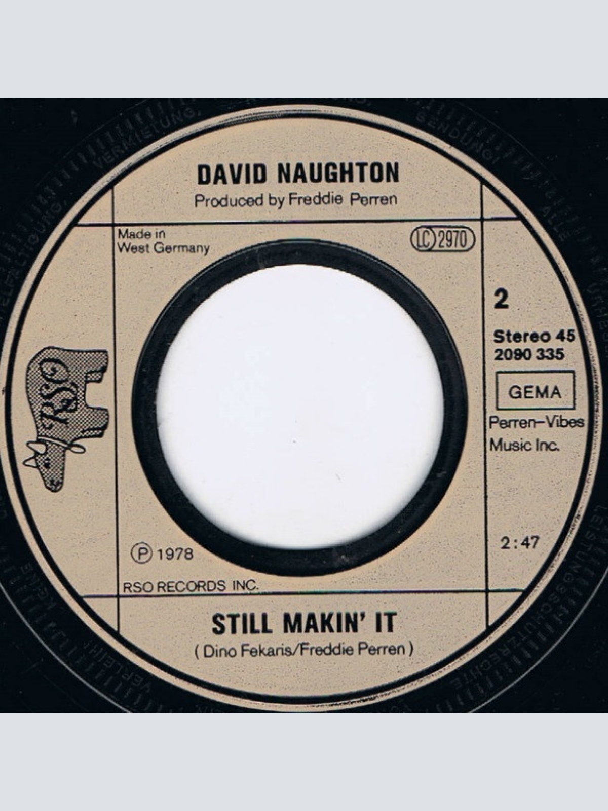 Vinyl / David Naughton - Makin' It