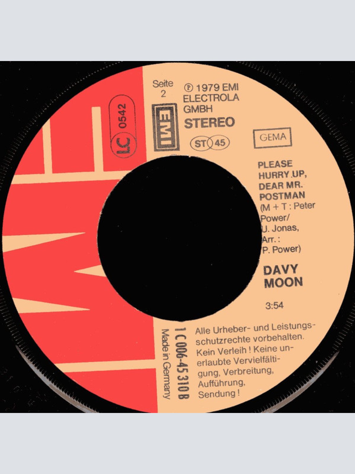 Vinyl / Davy Moon - Jenny Girl