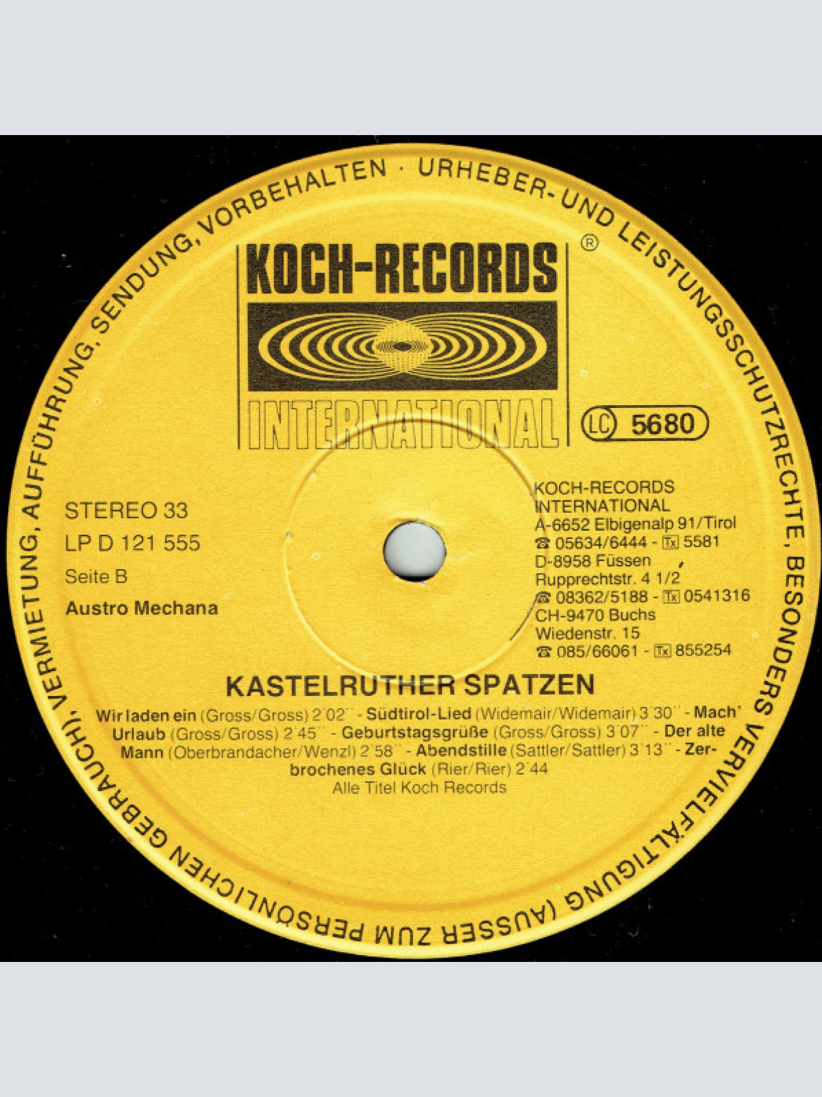 Vinyl / Kastelruther Spatzen - Musikantengold