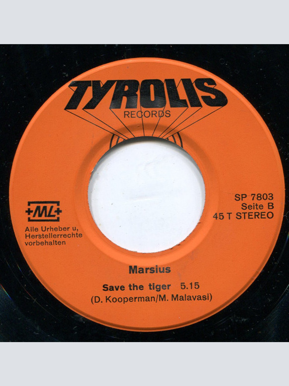 Vinyl / Marsius - Chiricahua / Save The Tiger
