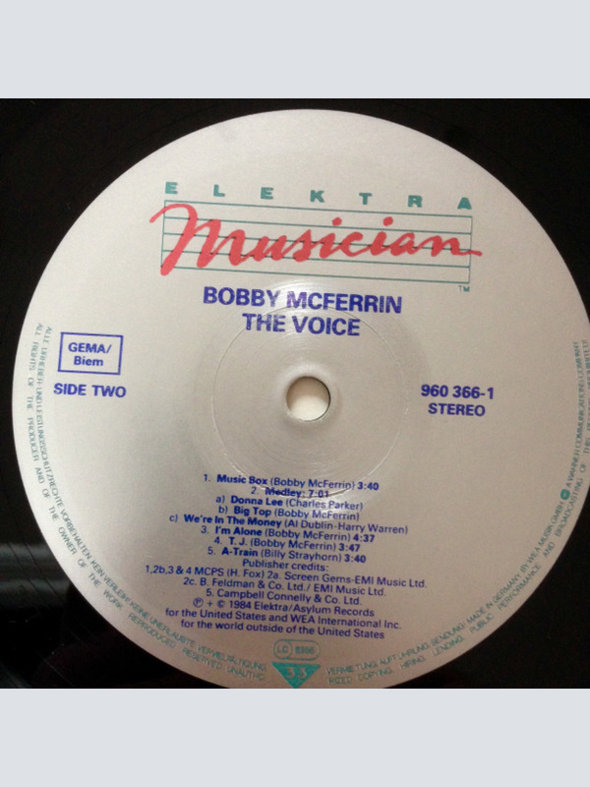 Vinyl / Bobby McFerrin - The Voice