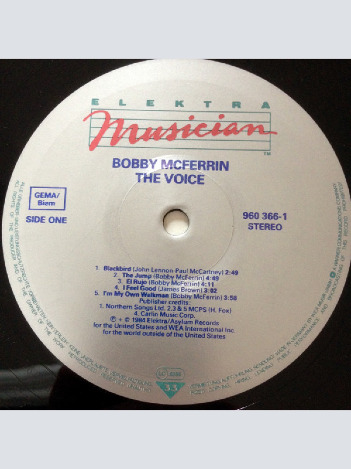 Vinyl / Bobby McFerrin - The Voice