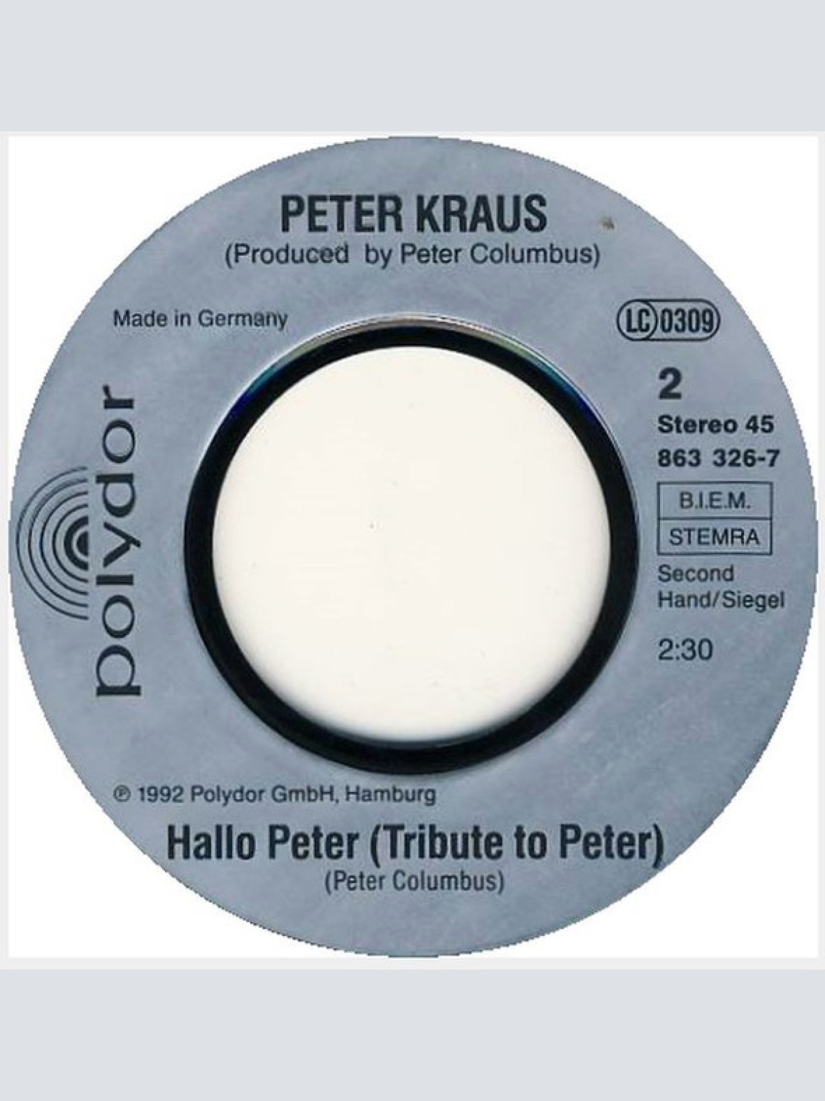 Vinyl / Peter Kraus - Rock, Peter, Rock