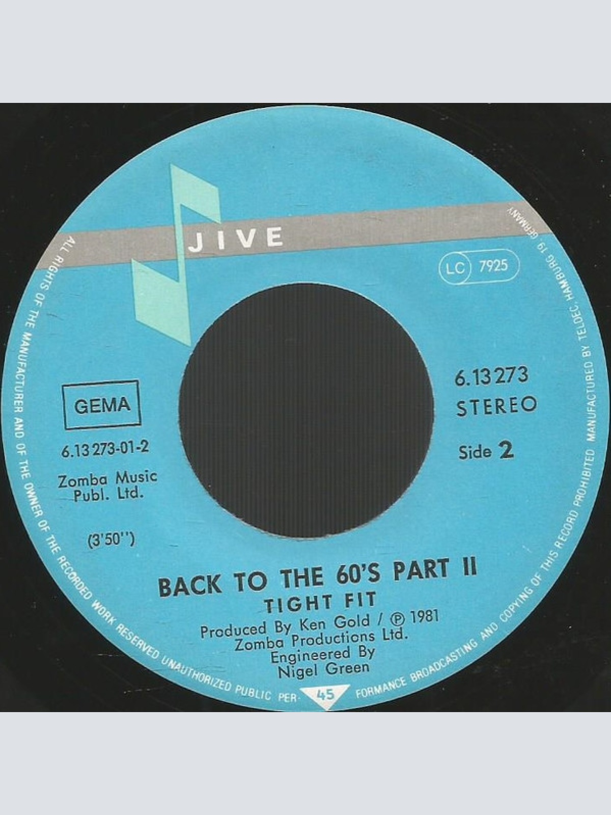 Vinyl / Tight Fit - Back To The 60's Part II