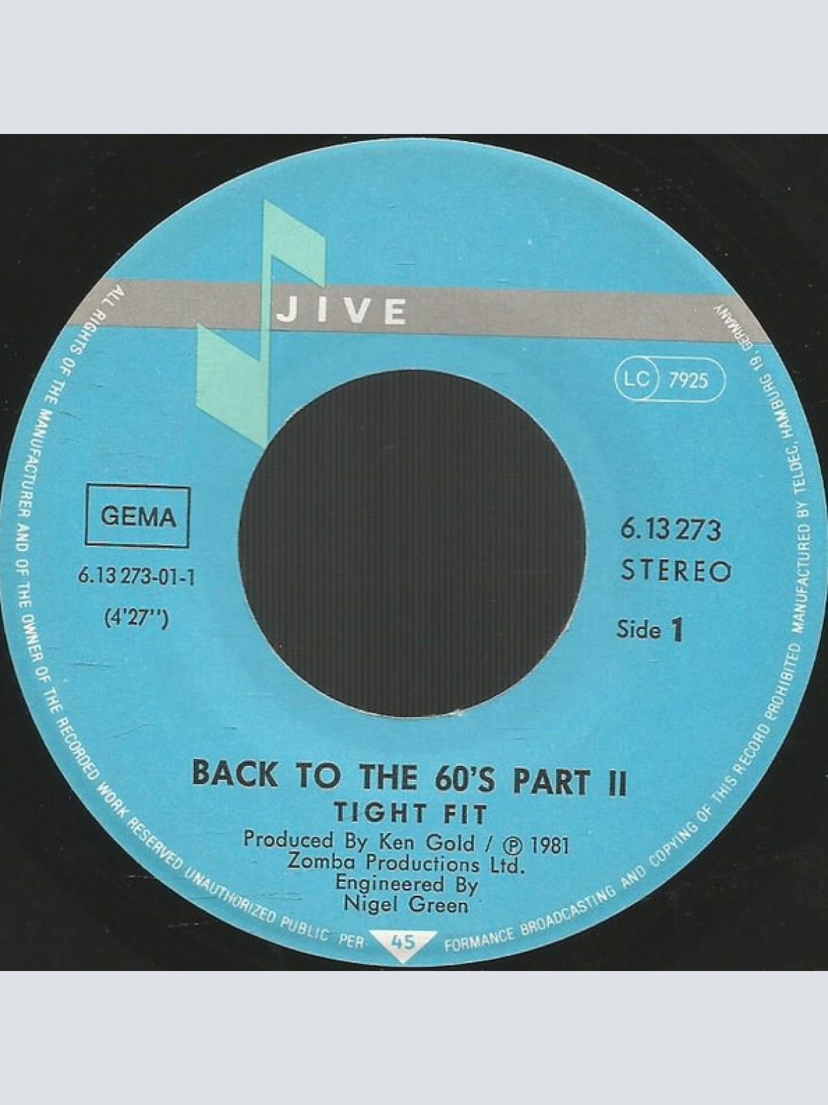 Vinyl / Tight Fit - Back To The 60's Part II