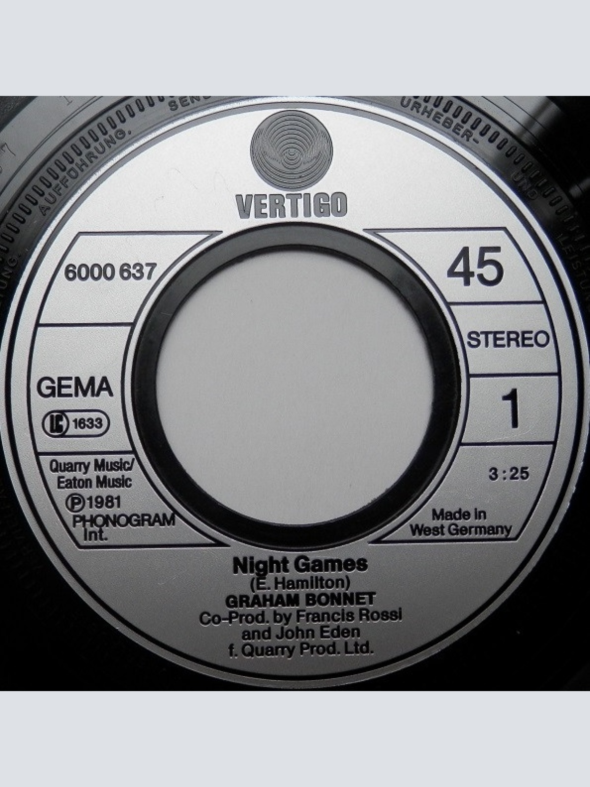 Vinyl / Graham Bonnet - Night Games