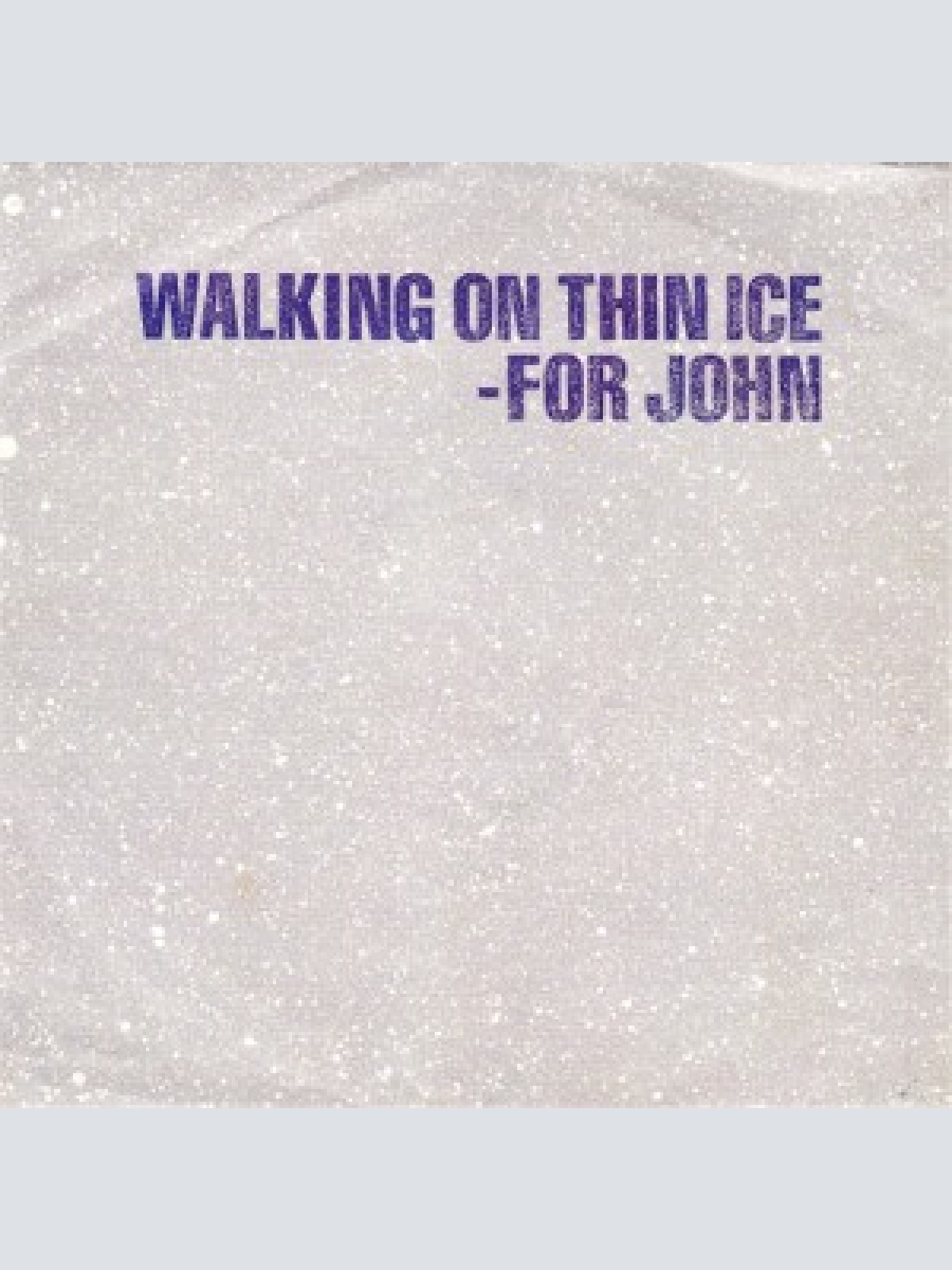Vinyl / Yoko Ono - Walking On Thin Ice