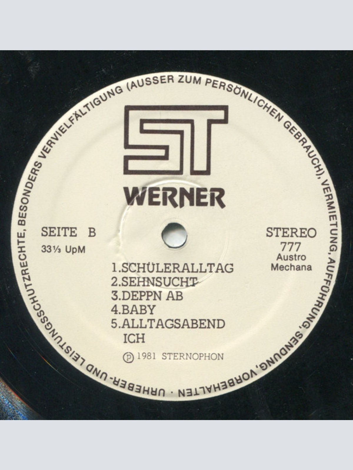 Vinyl / Werner (8) - Ich