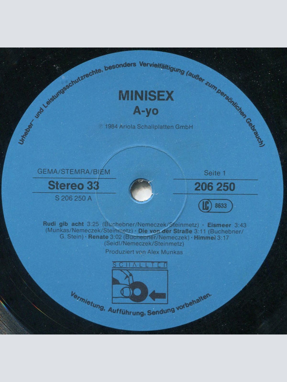 Vinyl / Minisex - Ayo