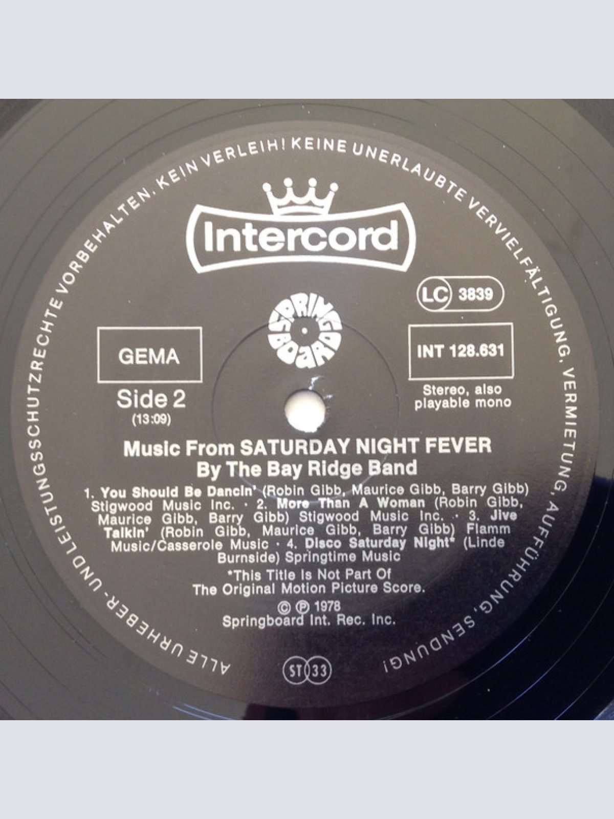 Vinyl / The Bay Ridge Band* - Music From Saturday Night Fever As Performed By The Bay Ridge Band