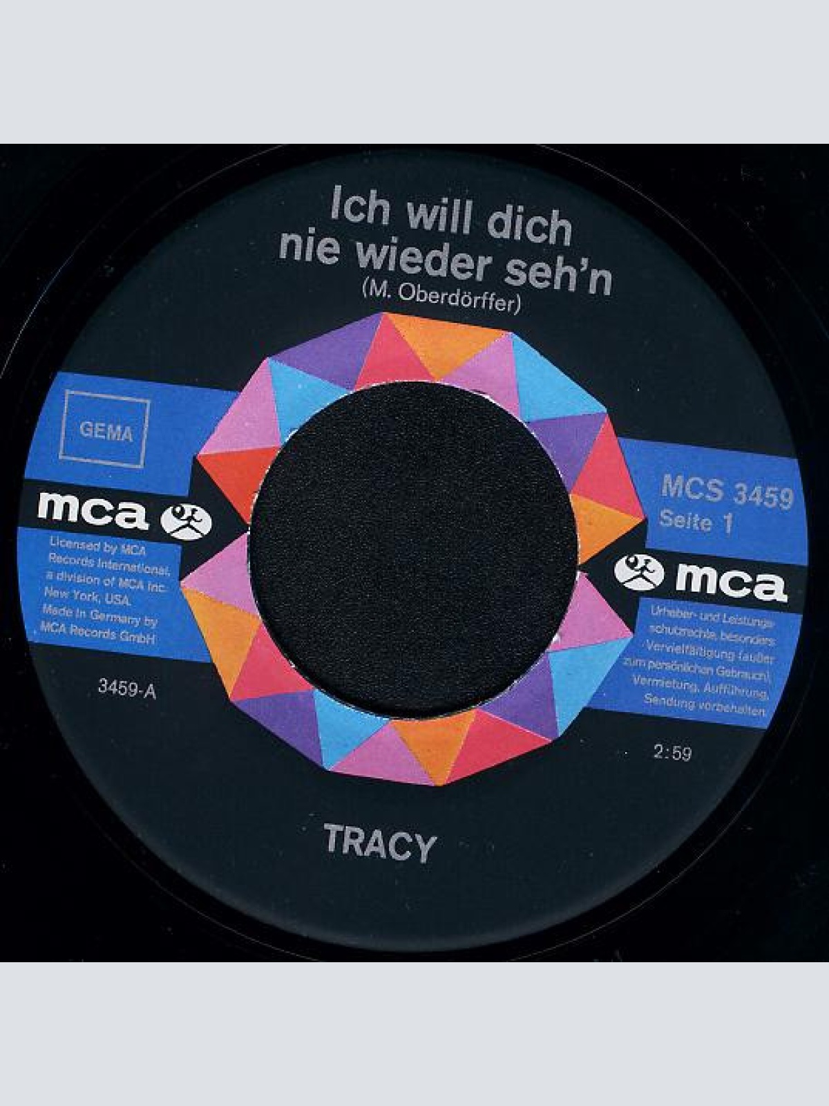 Vinyl / Tracy (26) - Ich Will Dich Nie Wieder Seh'n / Morgenrot, Abendrot