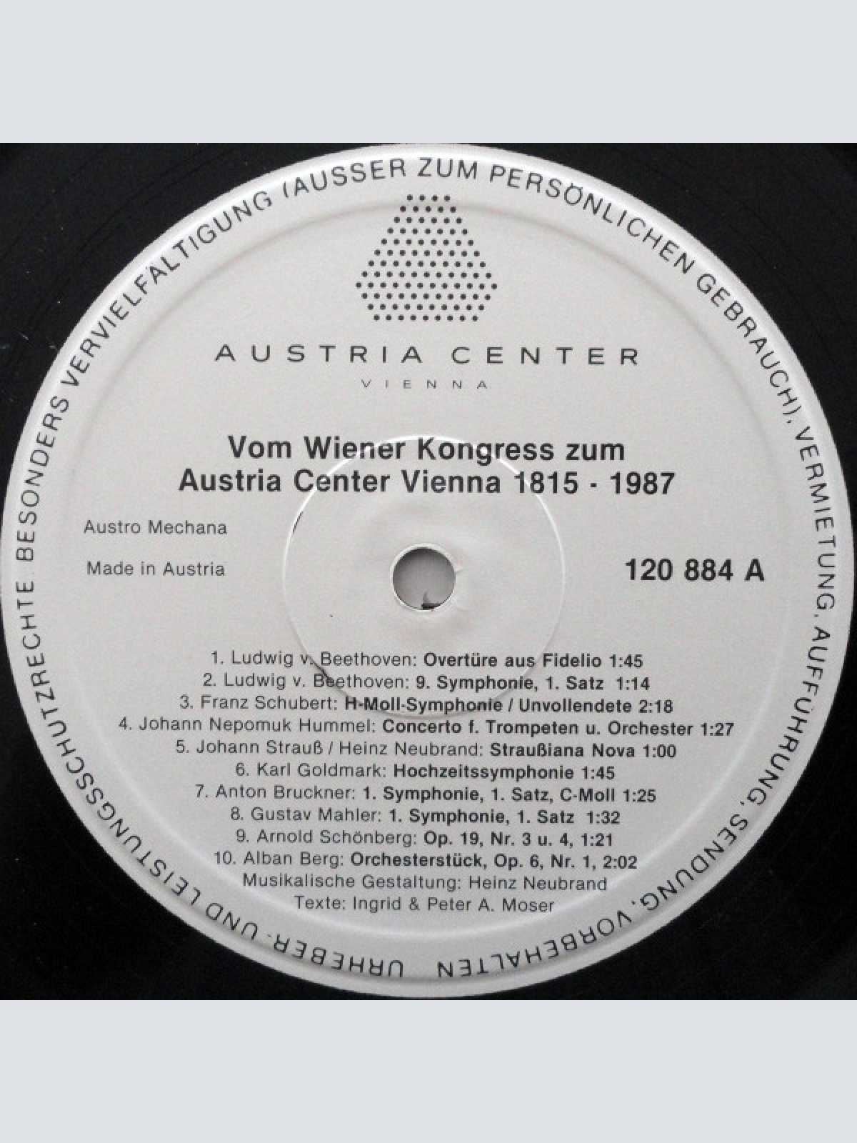 Vinyl / Various - Vom Wiener Kongress Zum Austria Center 1815 - 1987
