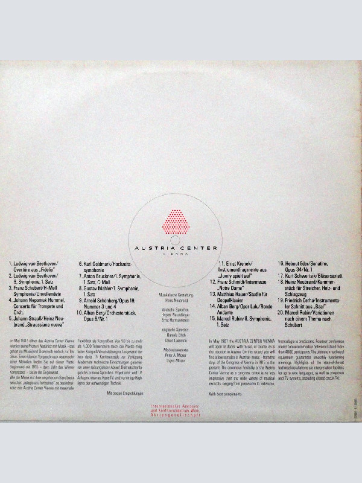 Vinyl / Various - Vom Wiener Kongress Zum Austria Center 1815 - 1987