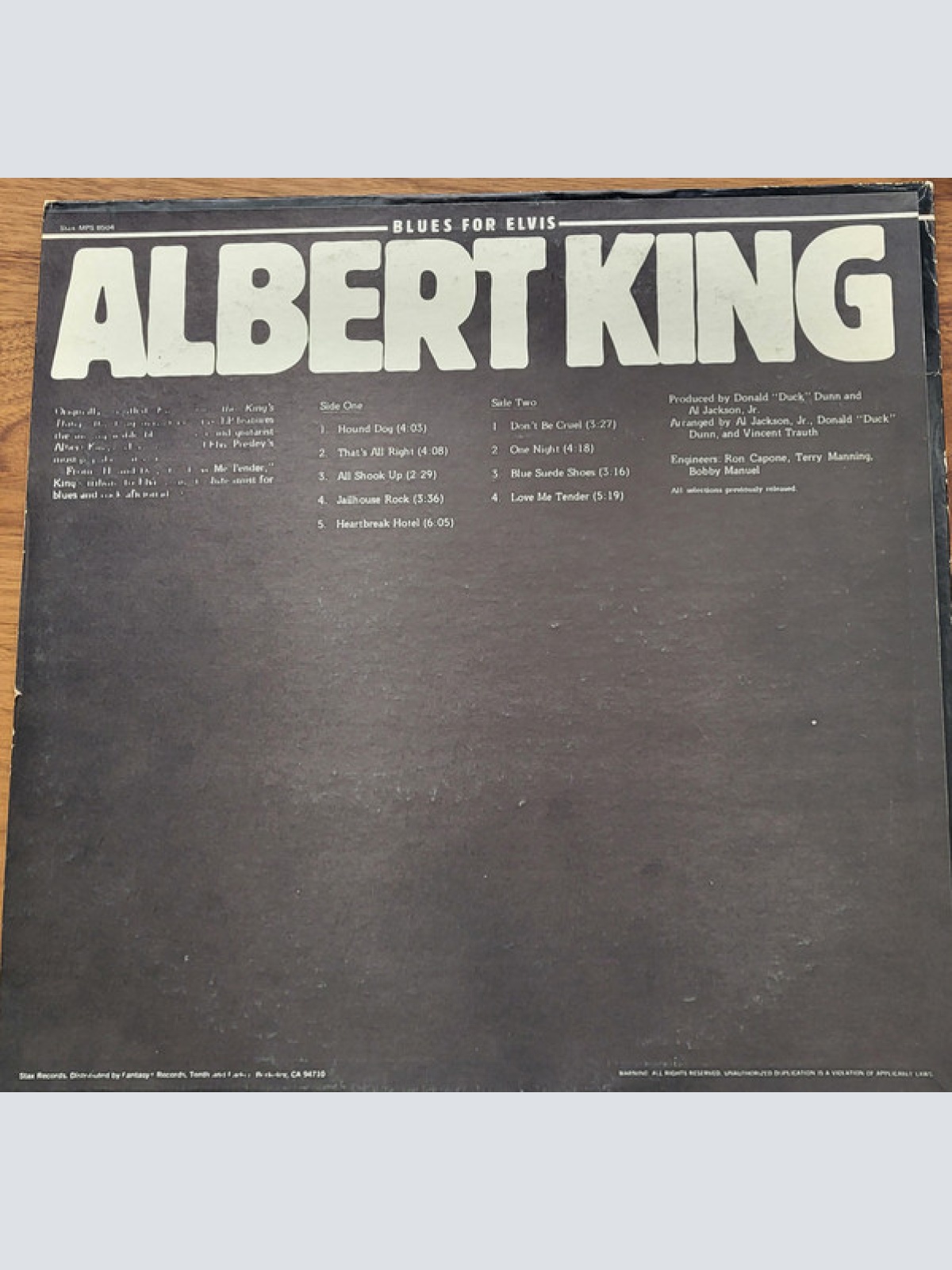 Vinyl / Albert King - Blues For Elvis