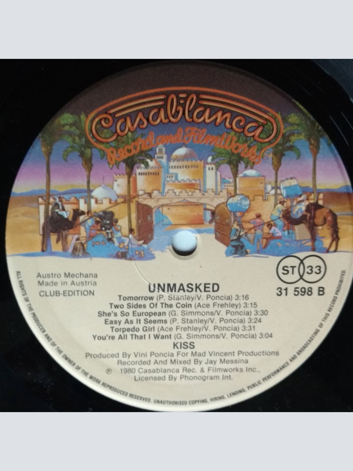 Vinyl / Kiss - Unmasked