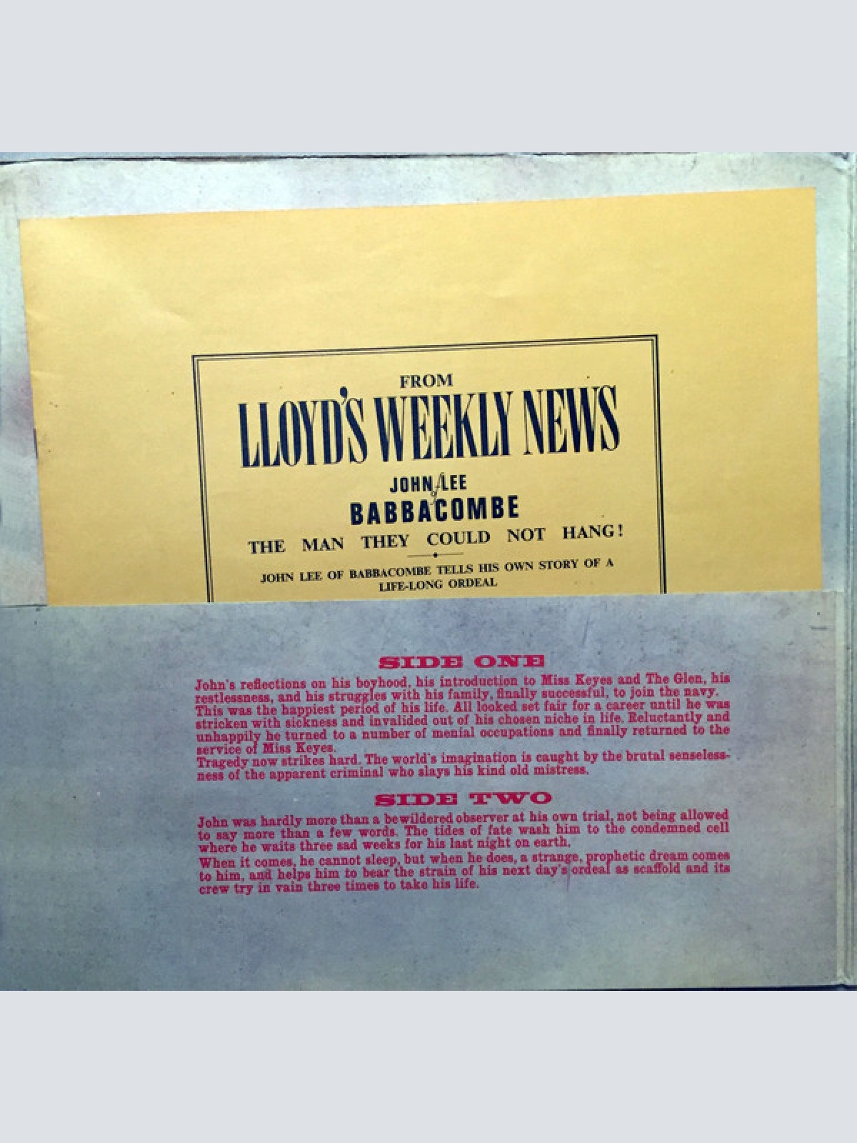 Vinyl / Fairport Convention - "Babbacombe" Lee