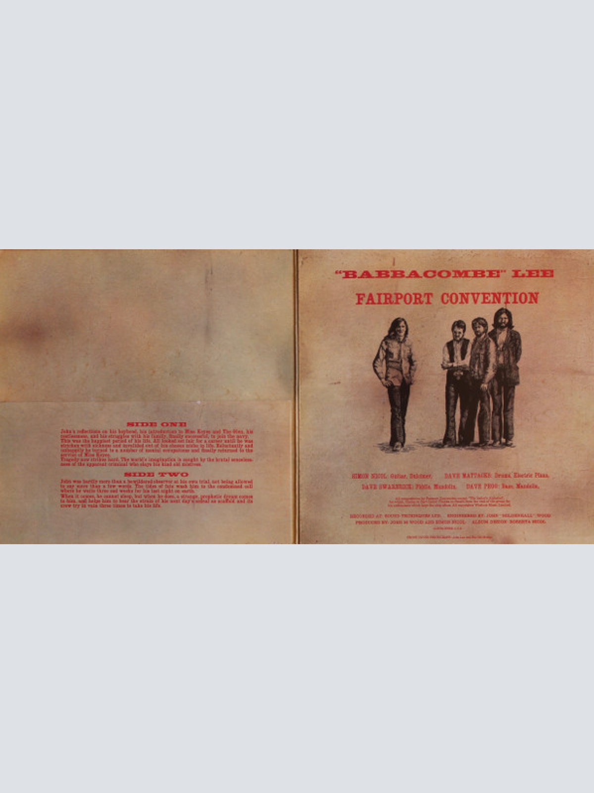 Vinyl / Fairport Convention - "Babbacombe" Lee