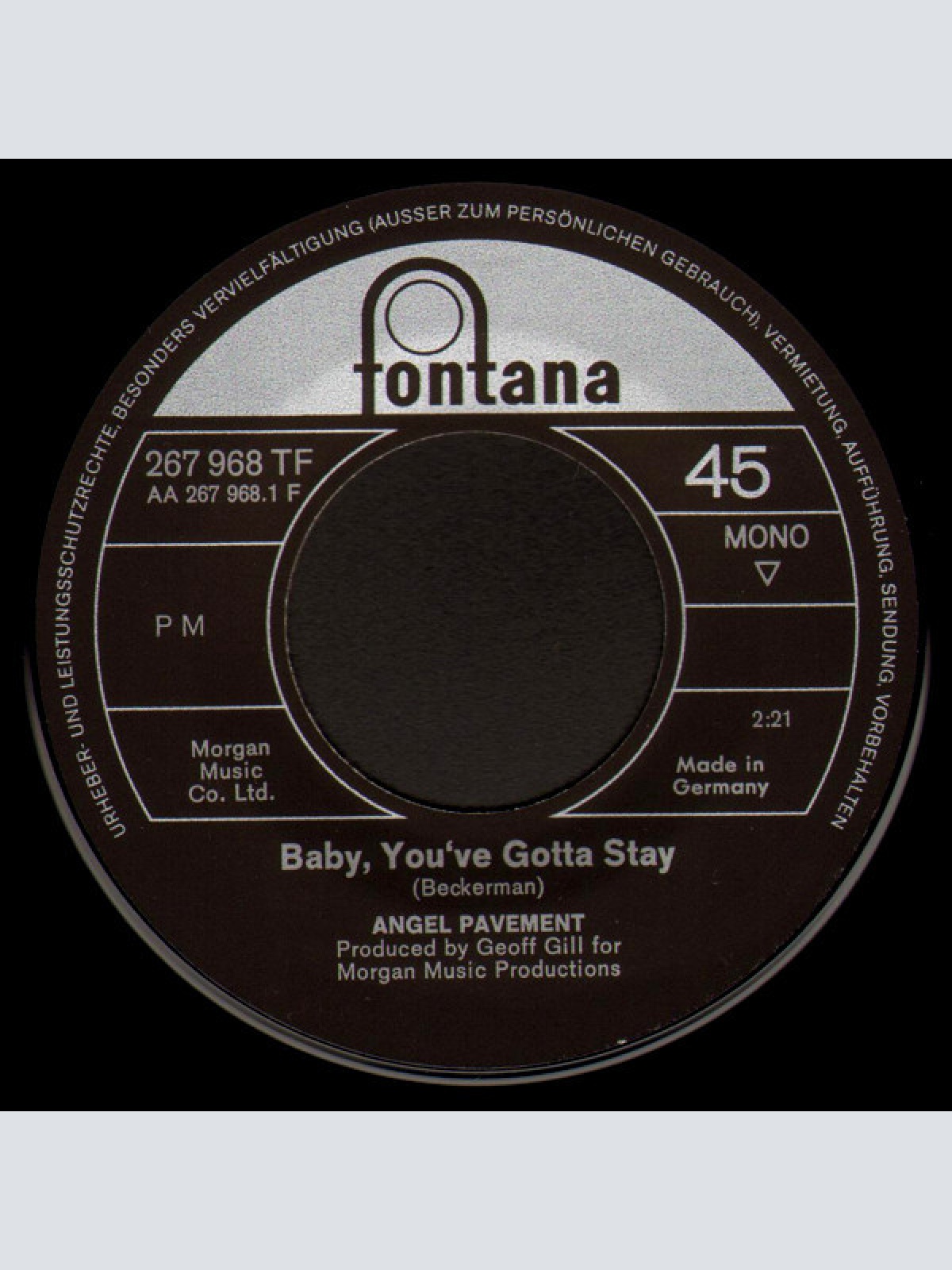 Vinyl / Angel Pavement - Baby You've Gotta Stay