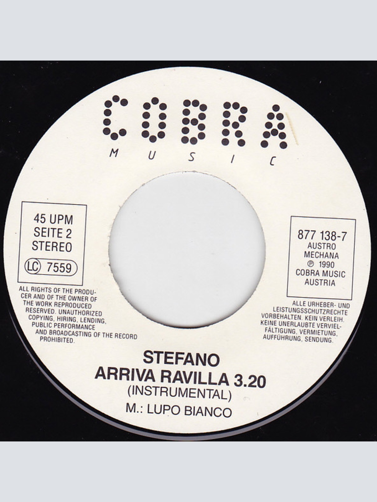 Vinyl / Stefano* - Stefano Arriva Ravilla