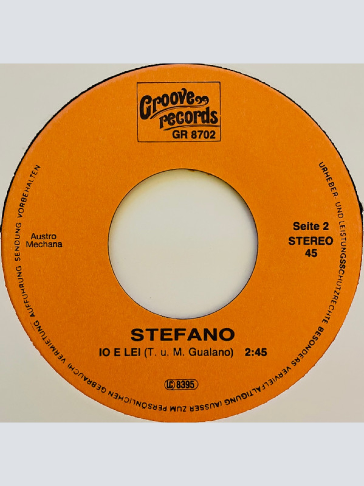 Vinyl / Stefano* - Quante Volte / Io E Lei