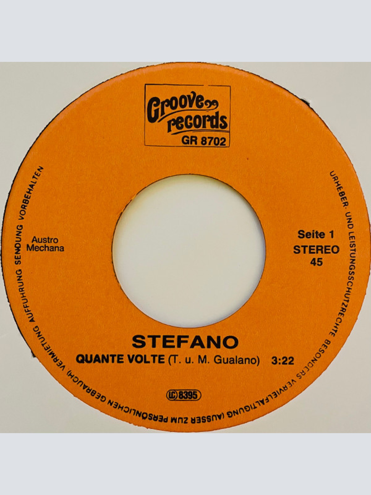 Vinyl / Stefano* - Quante Volte / Io E Lei