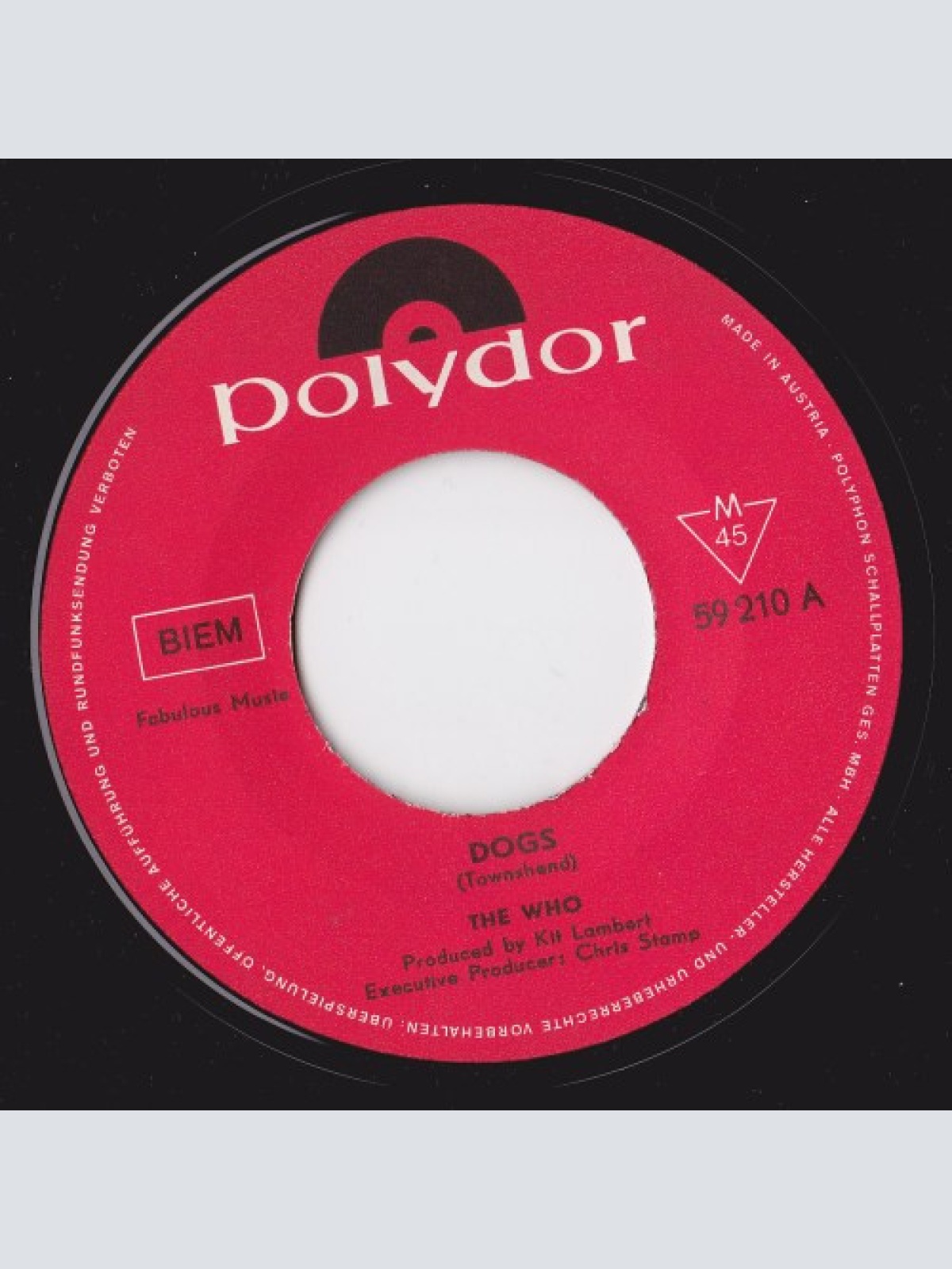 Vinyl / The Who - Dogs