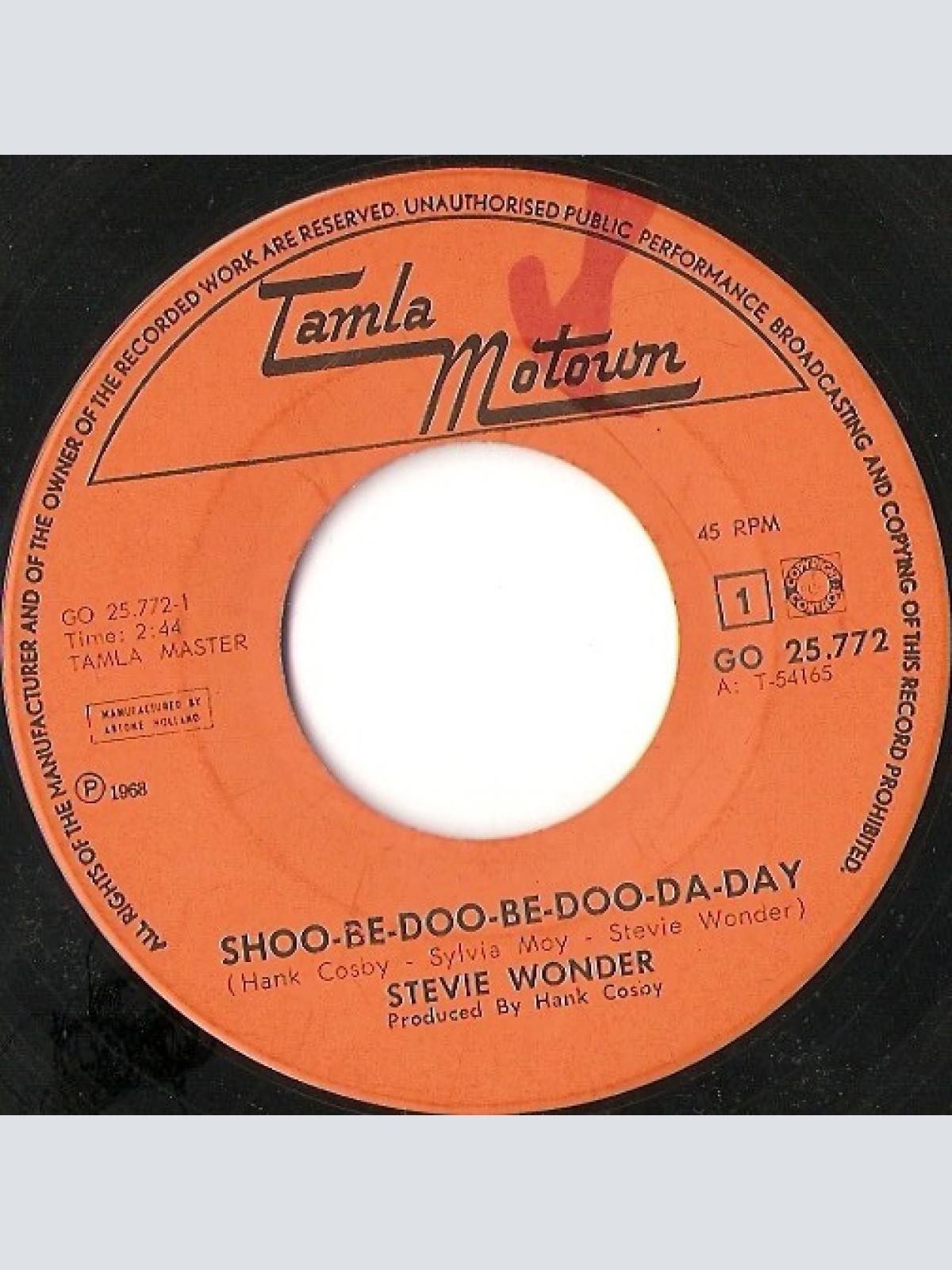 Vinyl / Stevie Wonder - Shoo-Be-Doo-Be-Doo-Da-Day