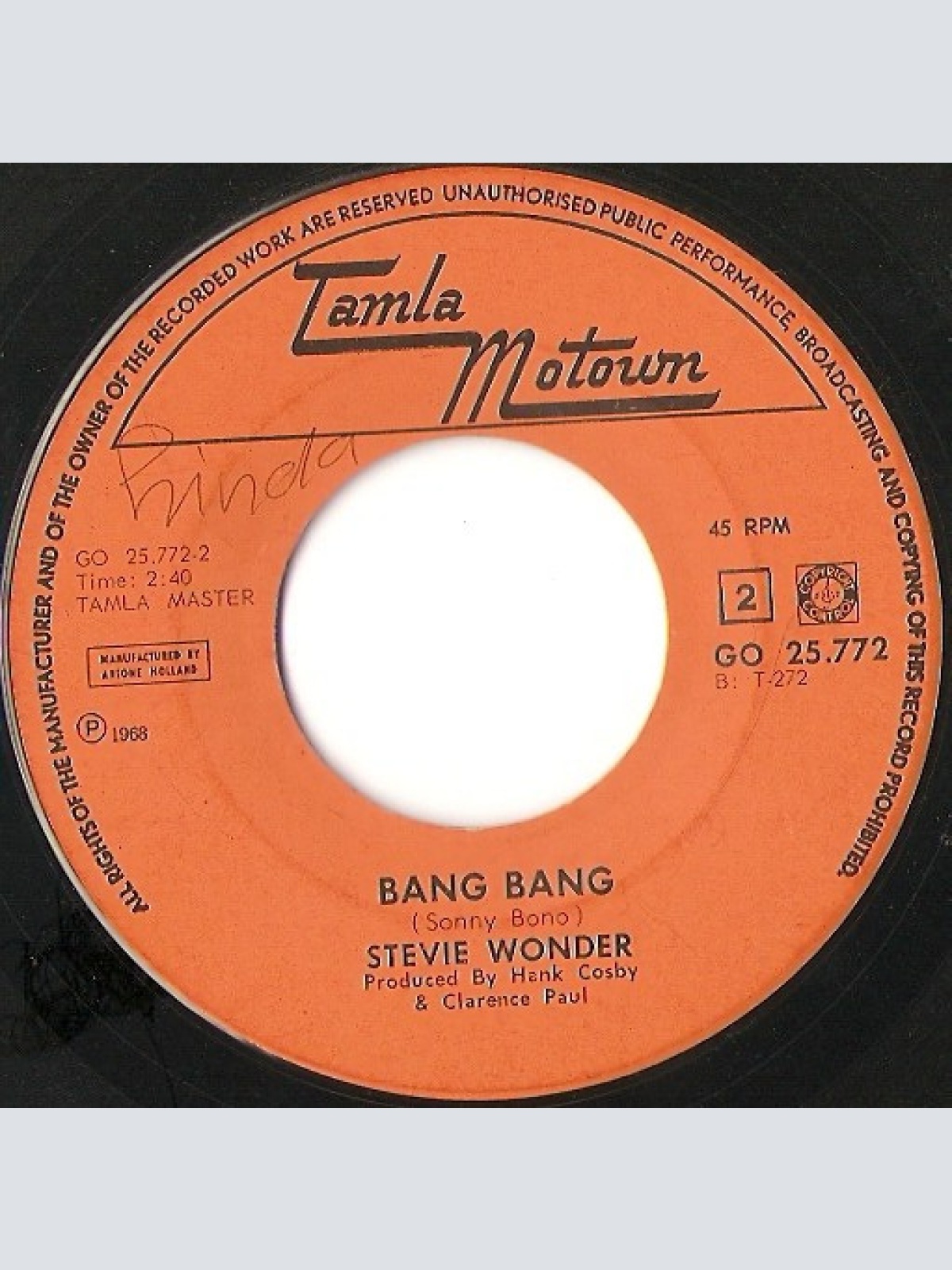 Vinyl / Stevie Wonder - Shoo-Be-Doo-Be-Doo-Da-Day