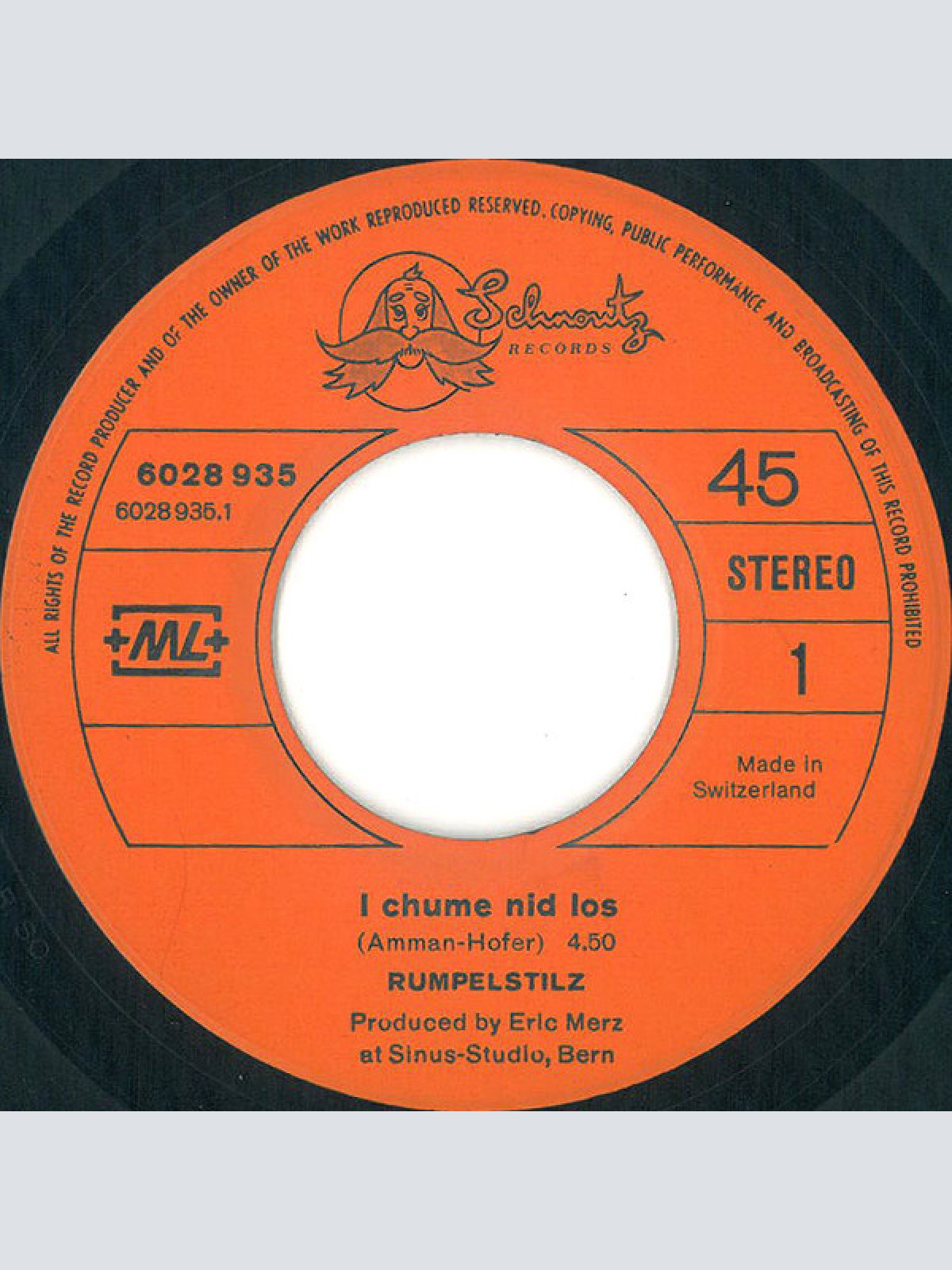 Vinyl / Rumpelstilz - I Chume Nid Los