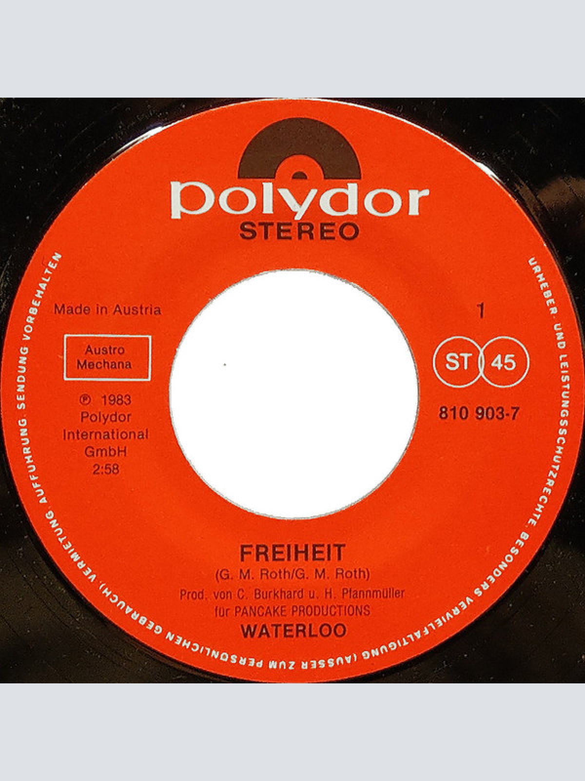 Vinyl / Waterloo (3) - Freiheit