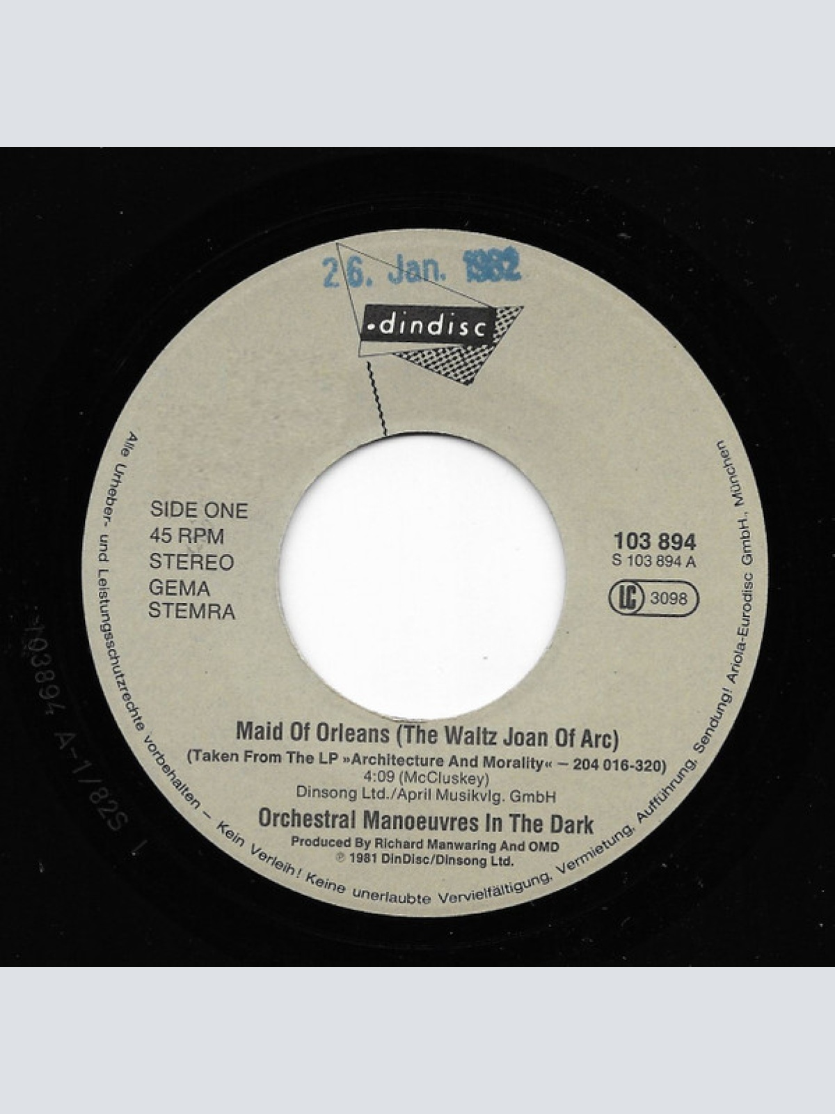 Vinyl / Orchestral Manoeuvres In The Dark - Maid Of Orleans (The Waltz Joan Of Arc)