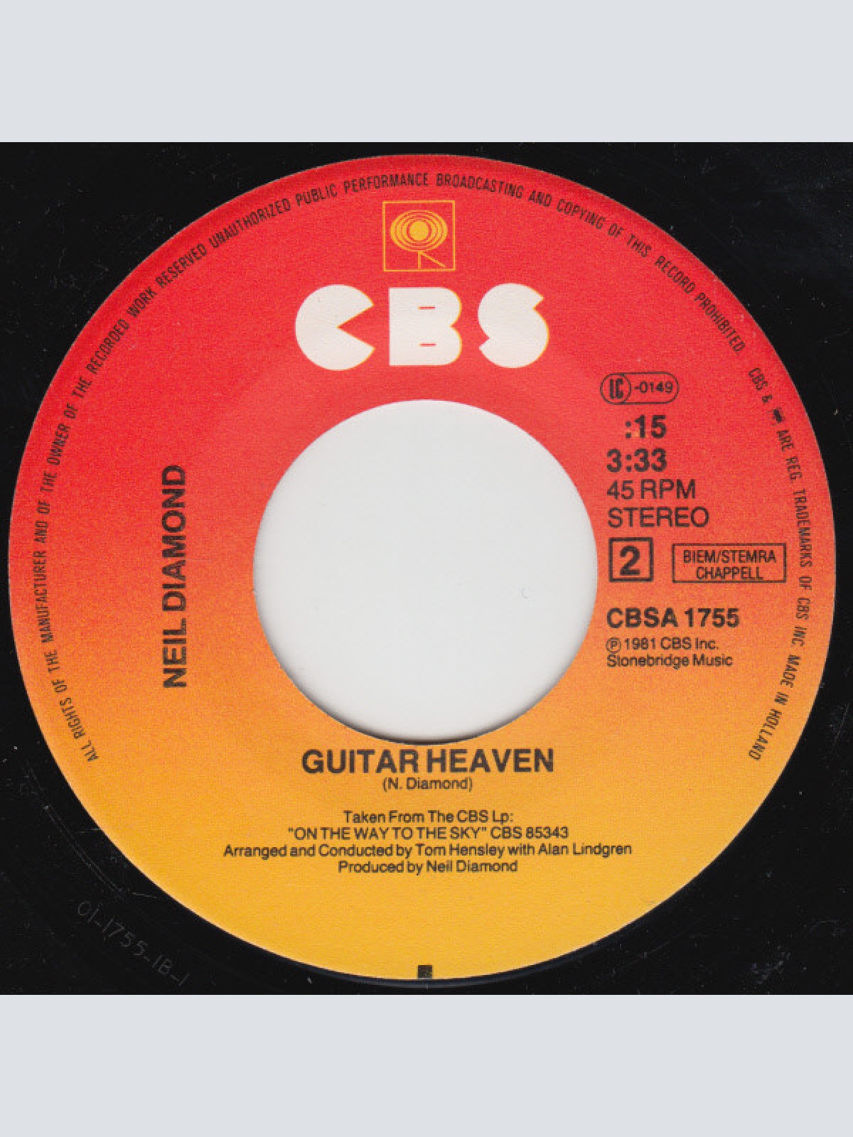 Vinyl / Neil Diamond - Yesterday's Songs