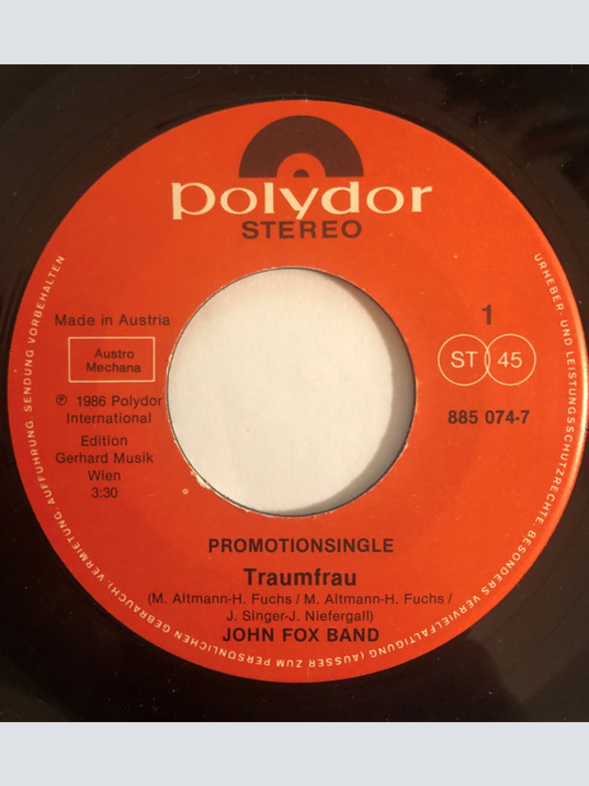 Vinyl / John Fox Band - Traumfrau