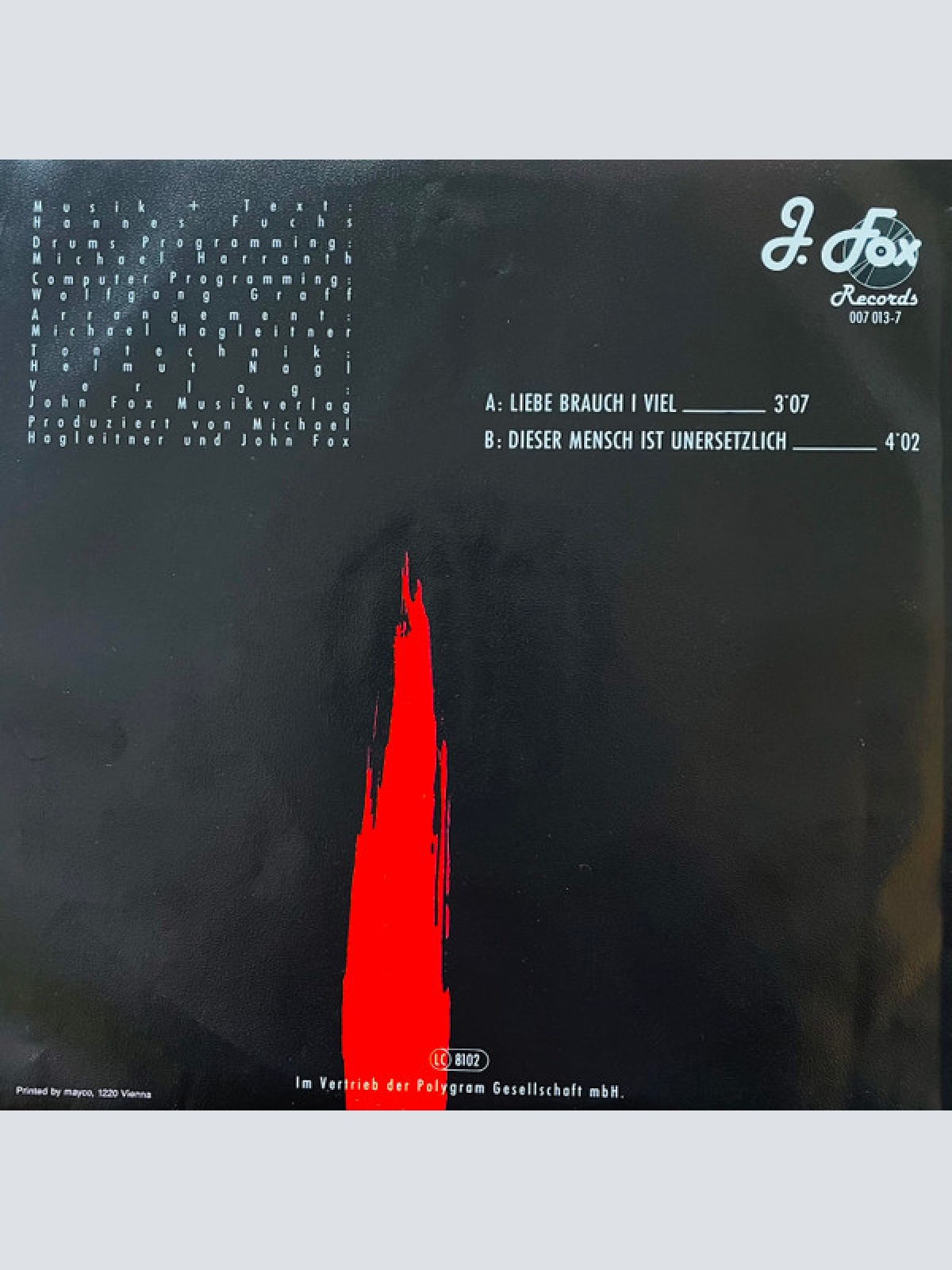 Vinyl / John Fox (4) - Liebe Brauch I Viel