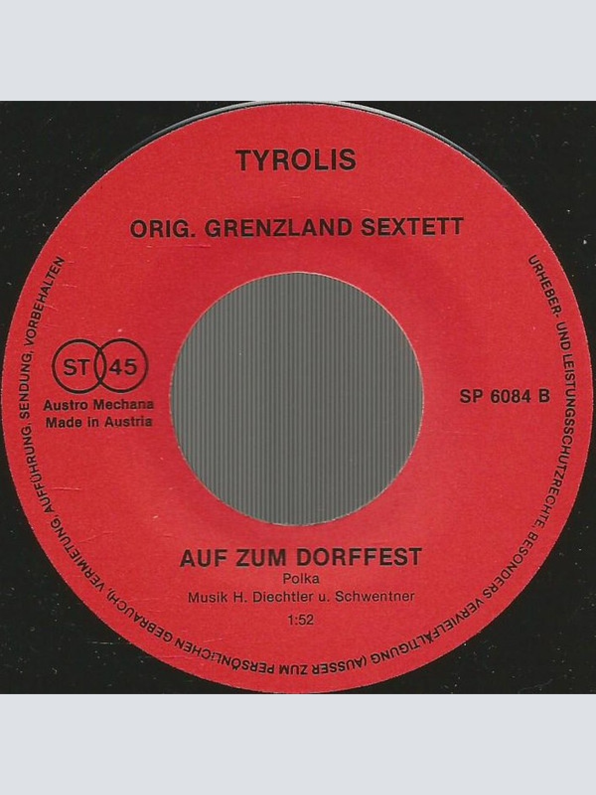 Vinyl / Orig. Grenzland Sextett* - Oh, Rosa, Rosa