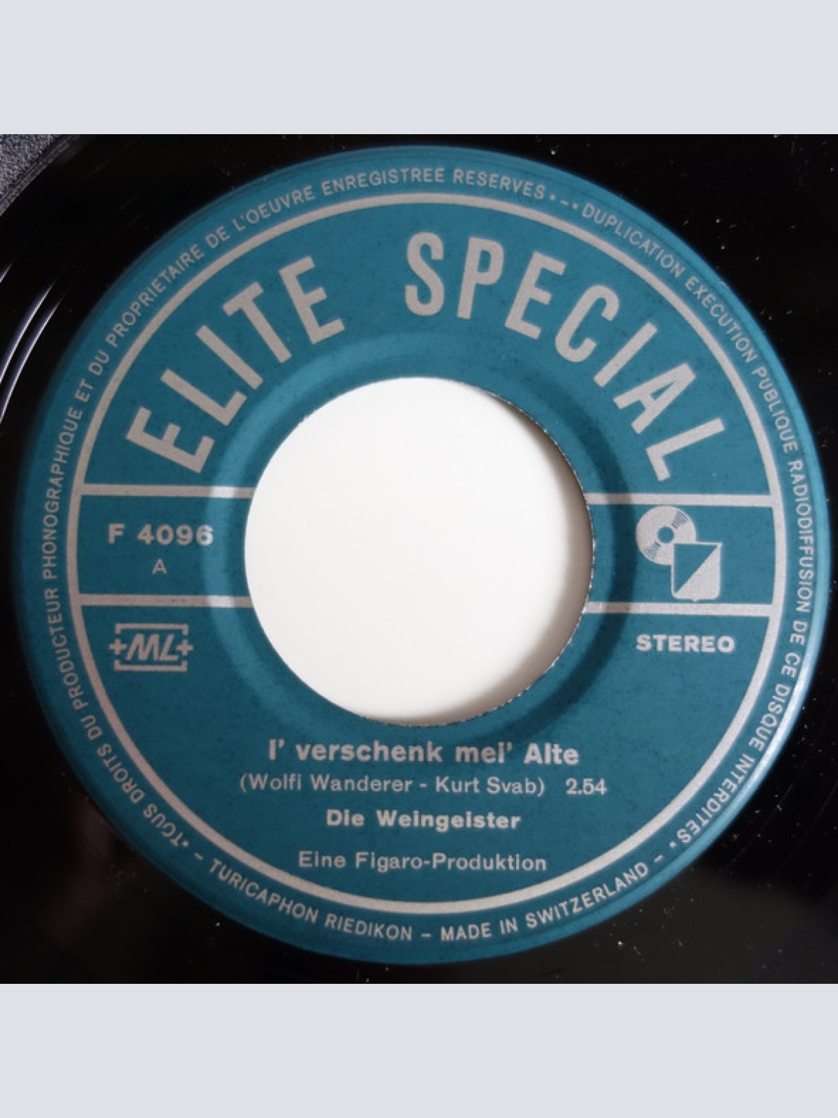 Vinyl / Die Weingeister Und Ihre Feuchtfröhliche Kellerpartie - I' Verschenk Mei' Alte