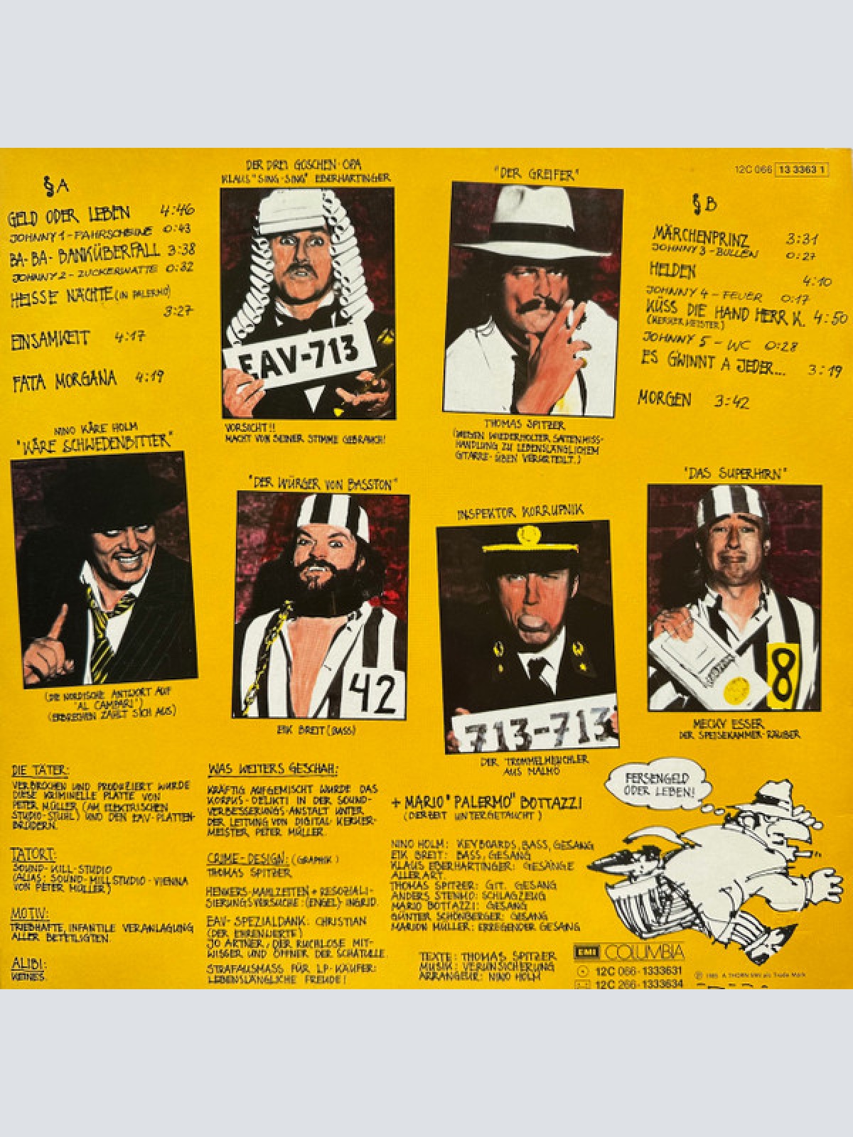 Vinyl / Erste Allgemeine Verunsicherung* - Geld Oder Leben!