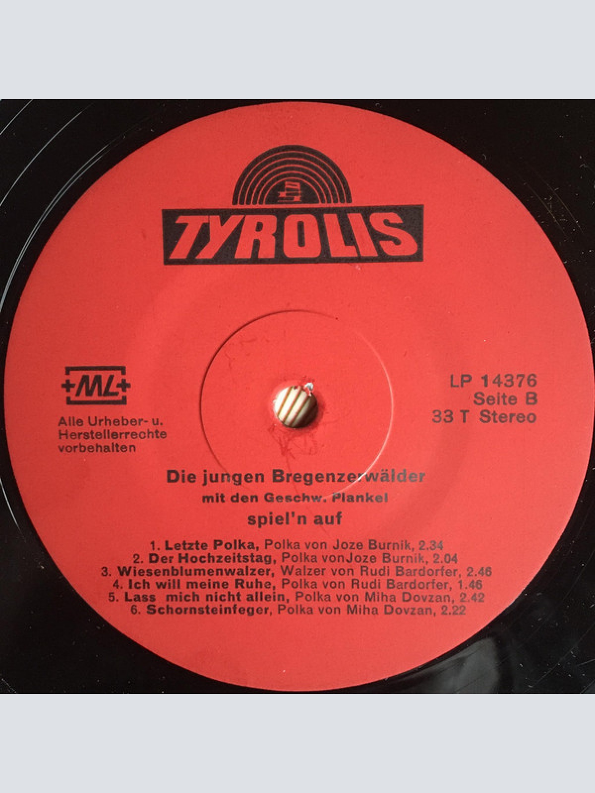 Vinyl / Die Jungen Bregenzerwälder Mit Geschw. Plankel* - Spiel'n Auf