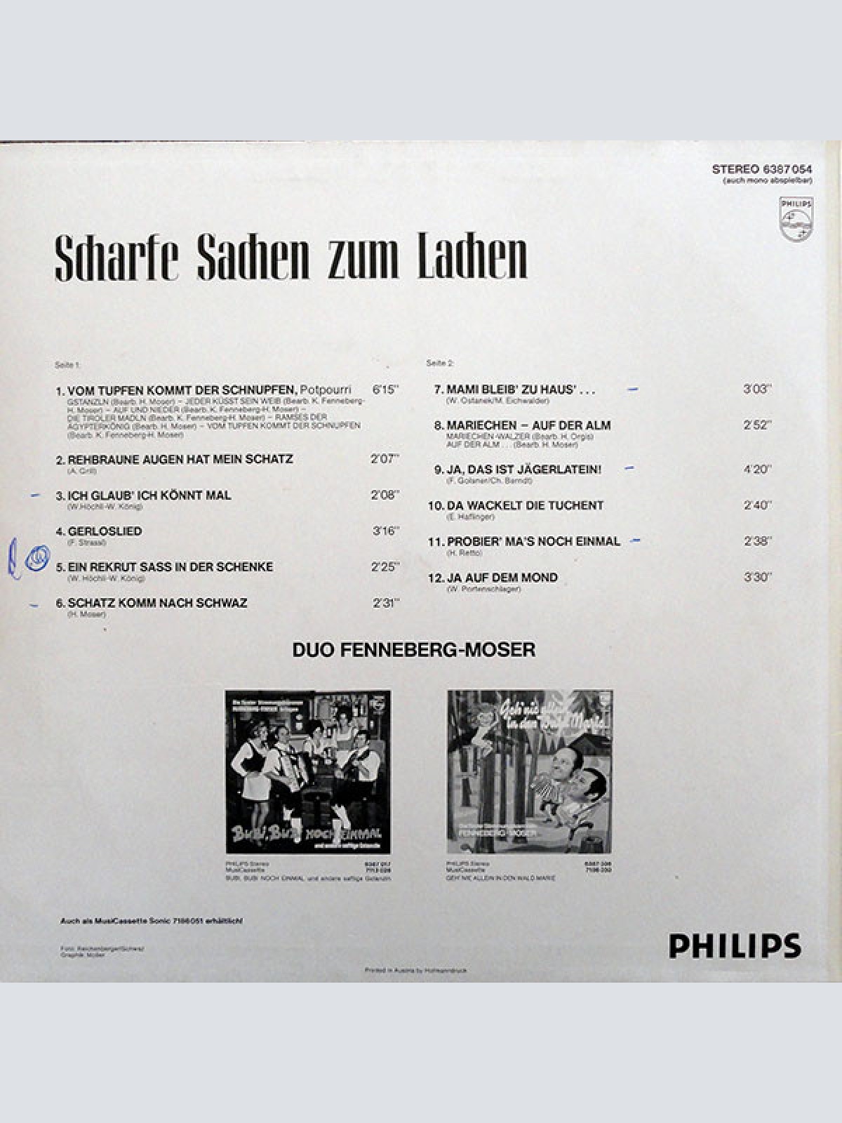 Vinyl / Fenneberg-Moser* - Scharfe Sachen Zum Lachen