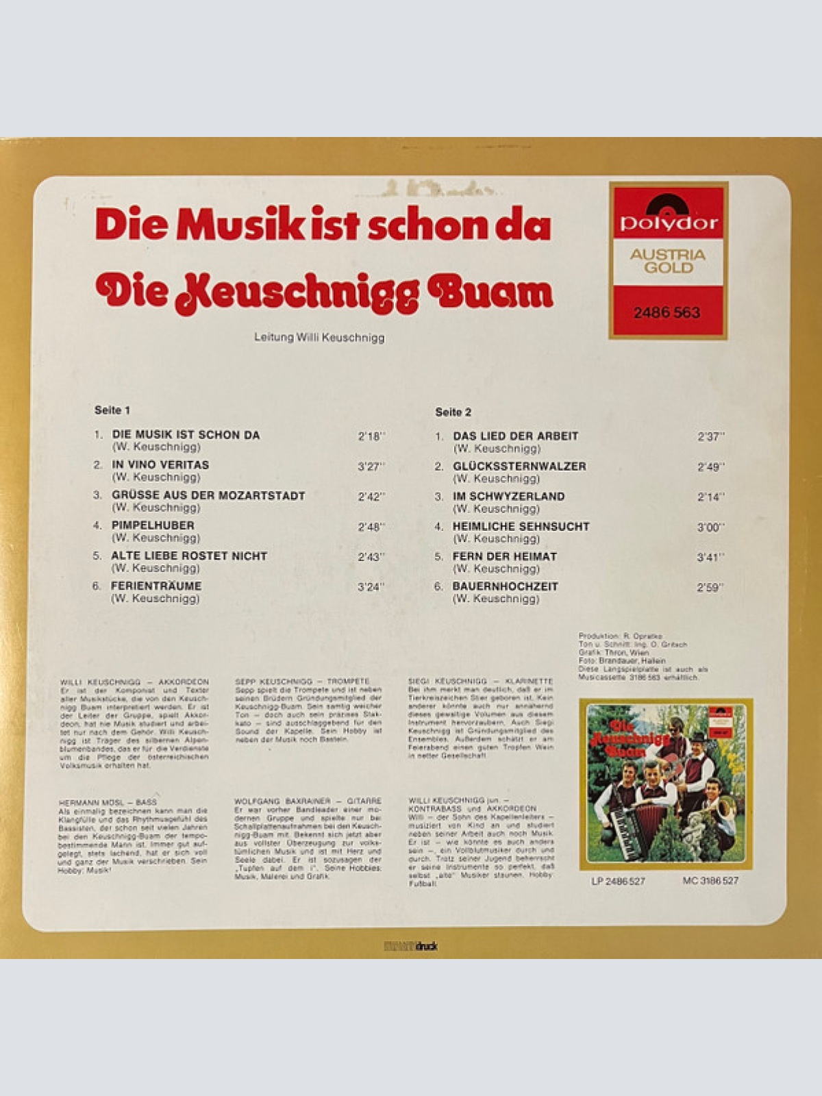 Vinyl / Die Keuschnigg Buam* - Die Musik Ist Schon Da