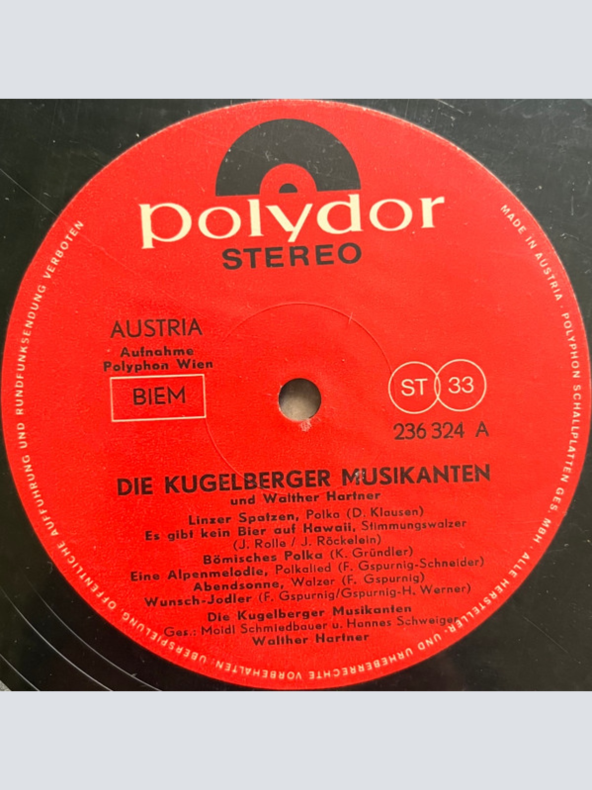 Vinyl / Die Kugelberger* Lustige Conference Walther Hartner - Die Kugelberger Musikanten
