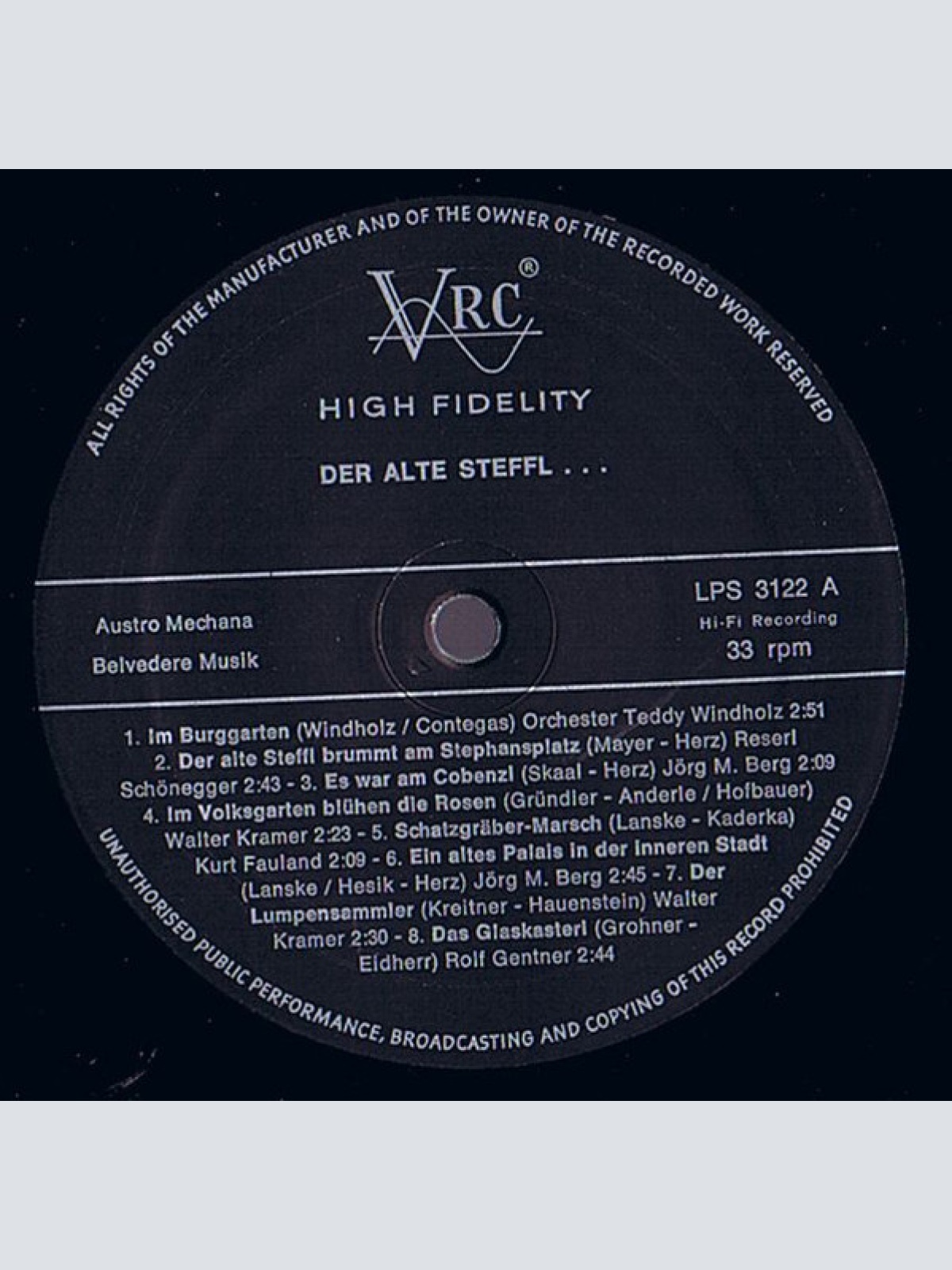 Vinyl / Various - Der Alte Steffl ...